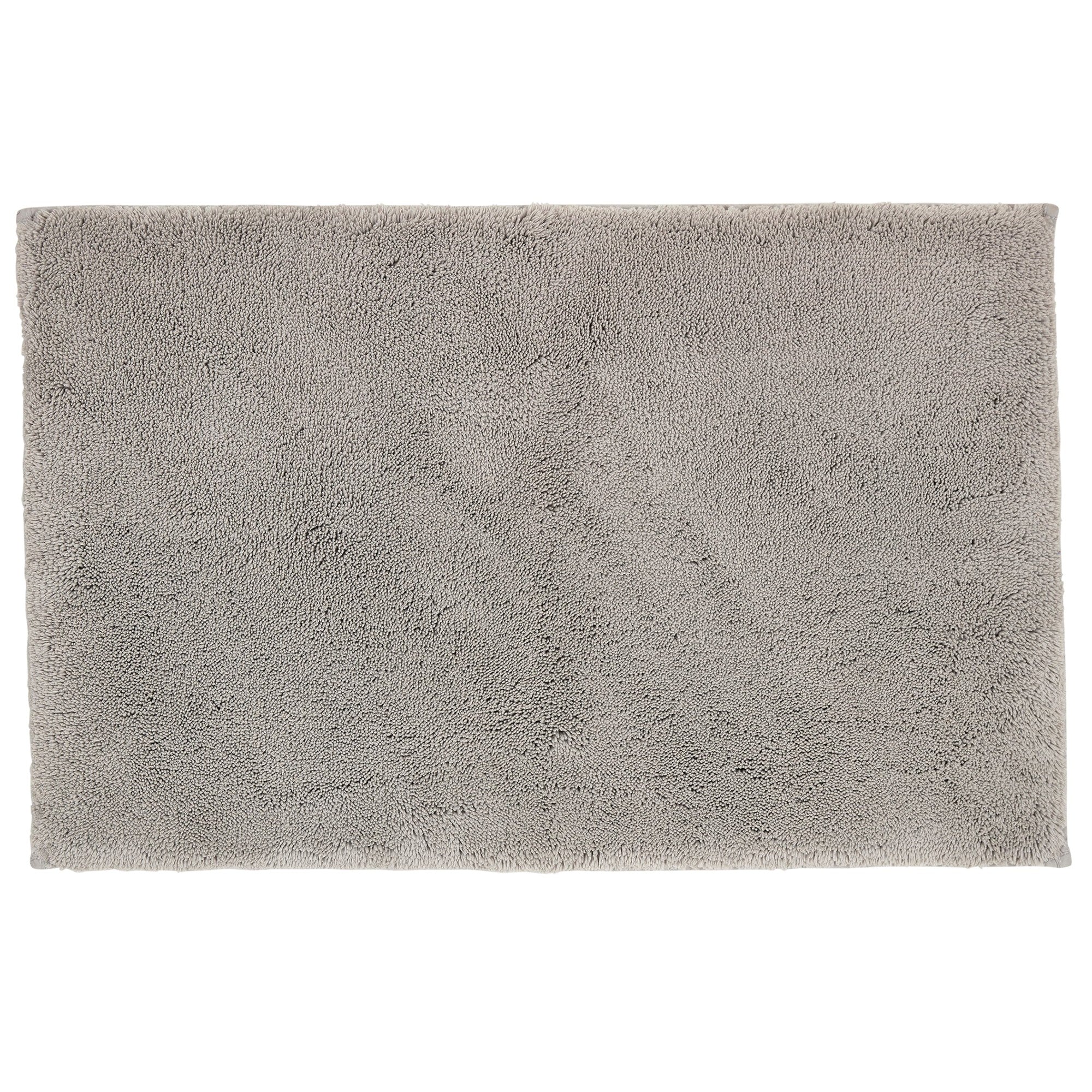 Christy "Deep Pile Rubber Back Tufted Bath Rug" Dove Grey