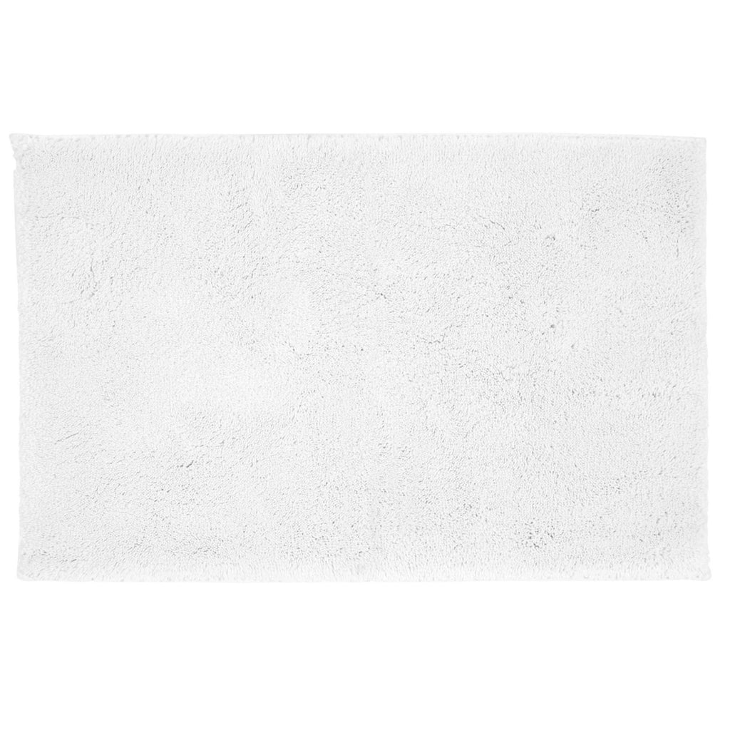 Christy "Deep Pile Rubber Back Tufted Bath Rug" White