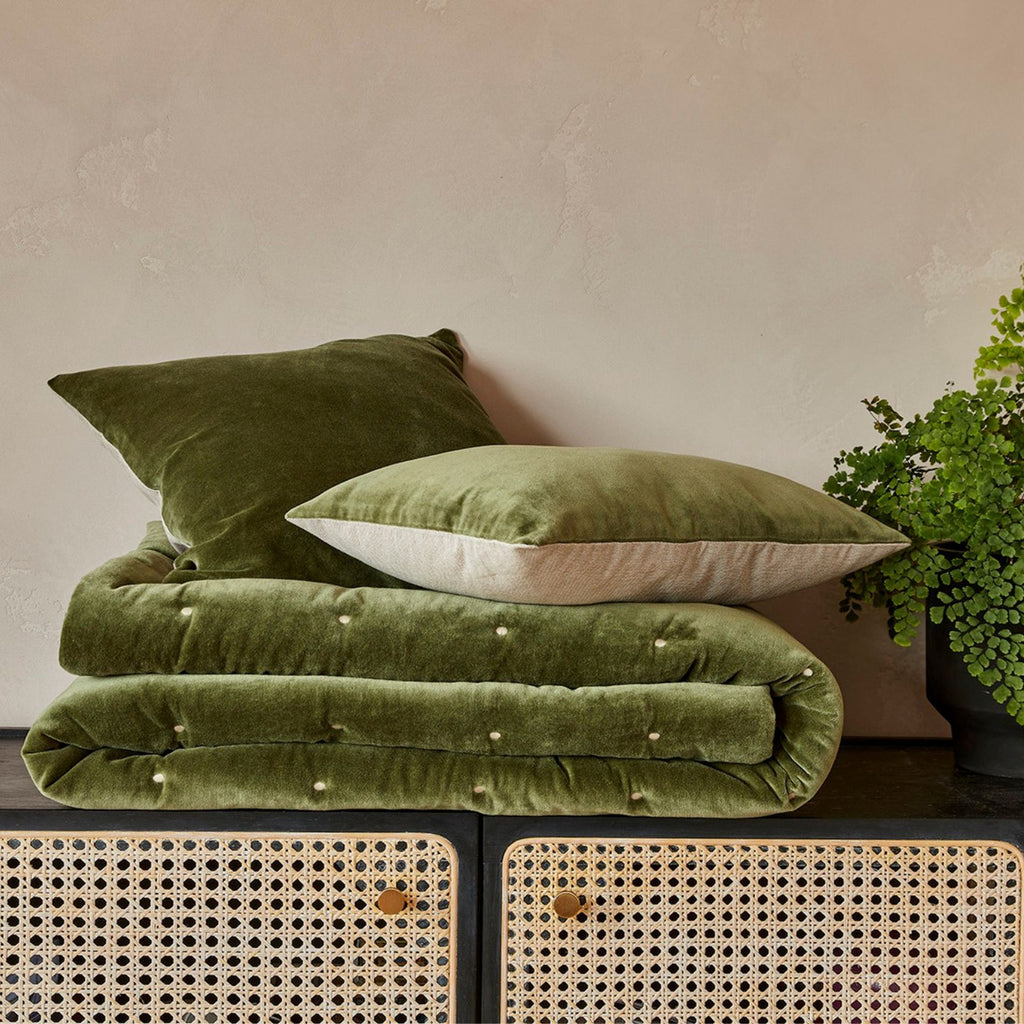 Christy "Jaipur" Throw in Olive