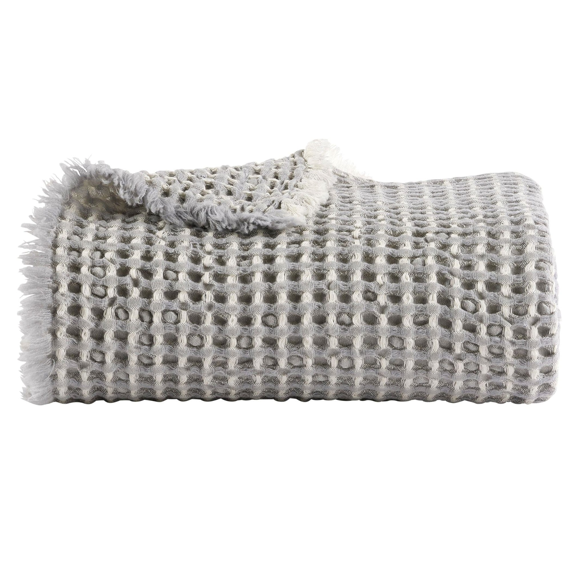Lisbon Super Soft Throw in Grey