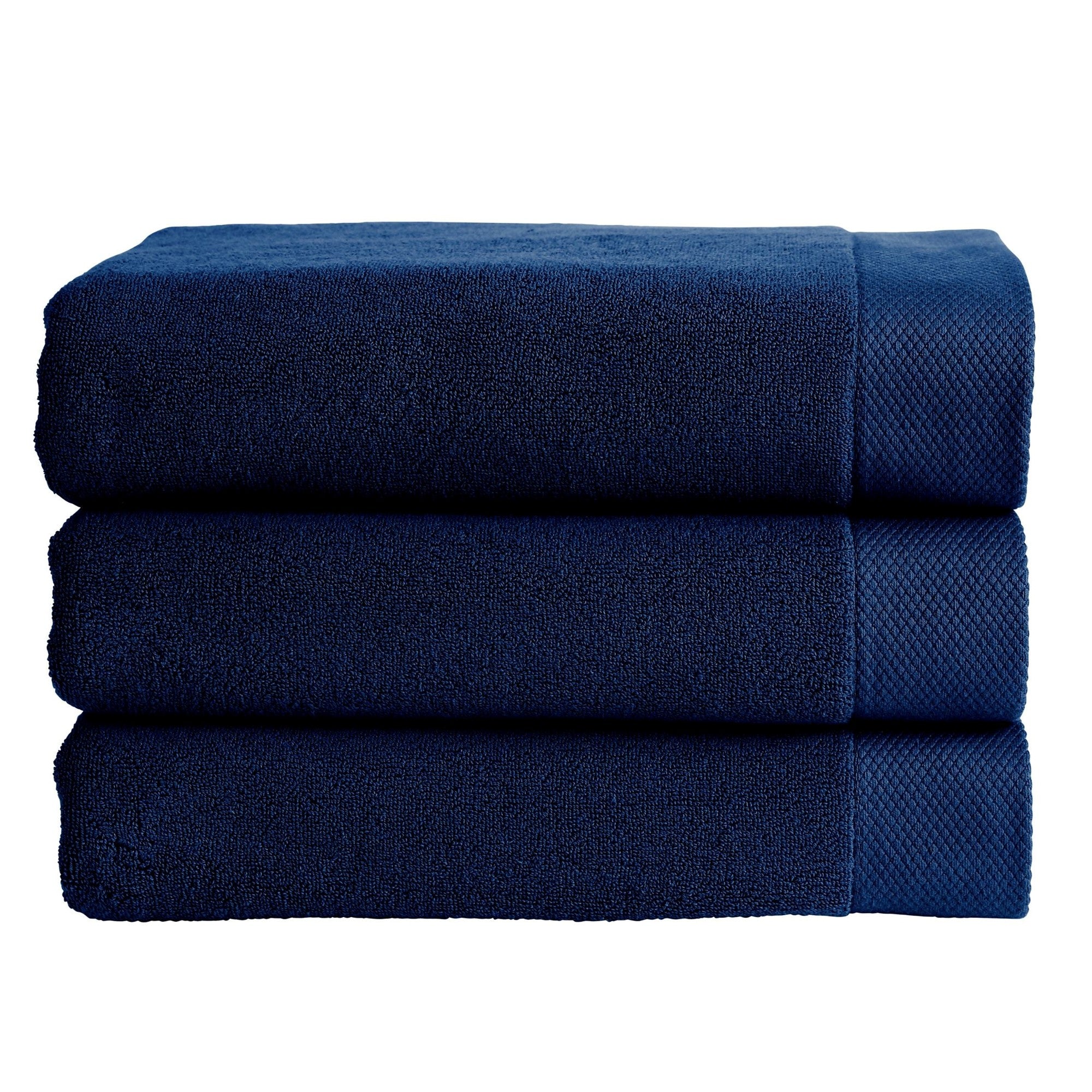 Christy "Luxe" Bath Towels Collection in Navy Blue