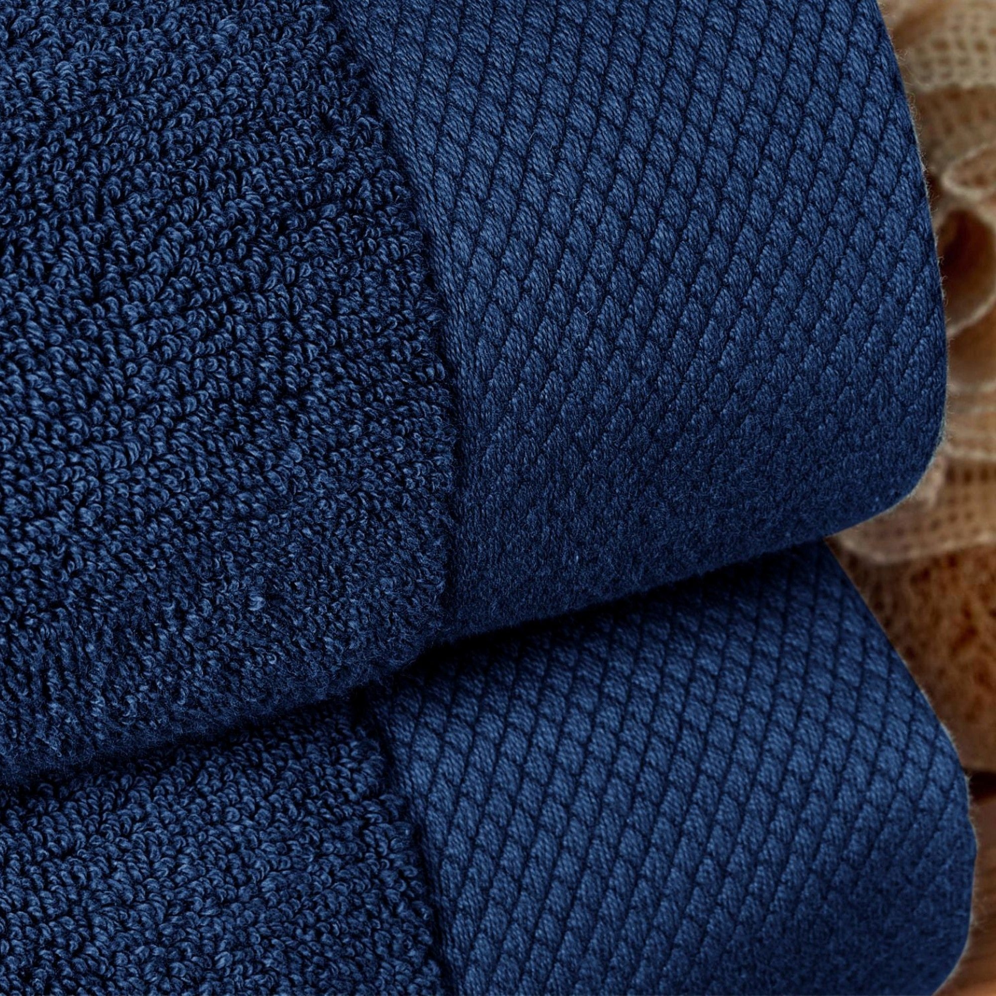 Christy "Luxe" Bath Towels Collection in Navy Blue