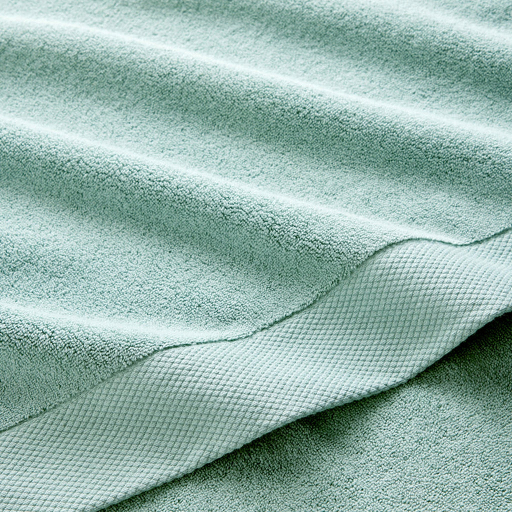 Luxe Bath Towels Collection in Surf Green