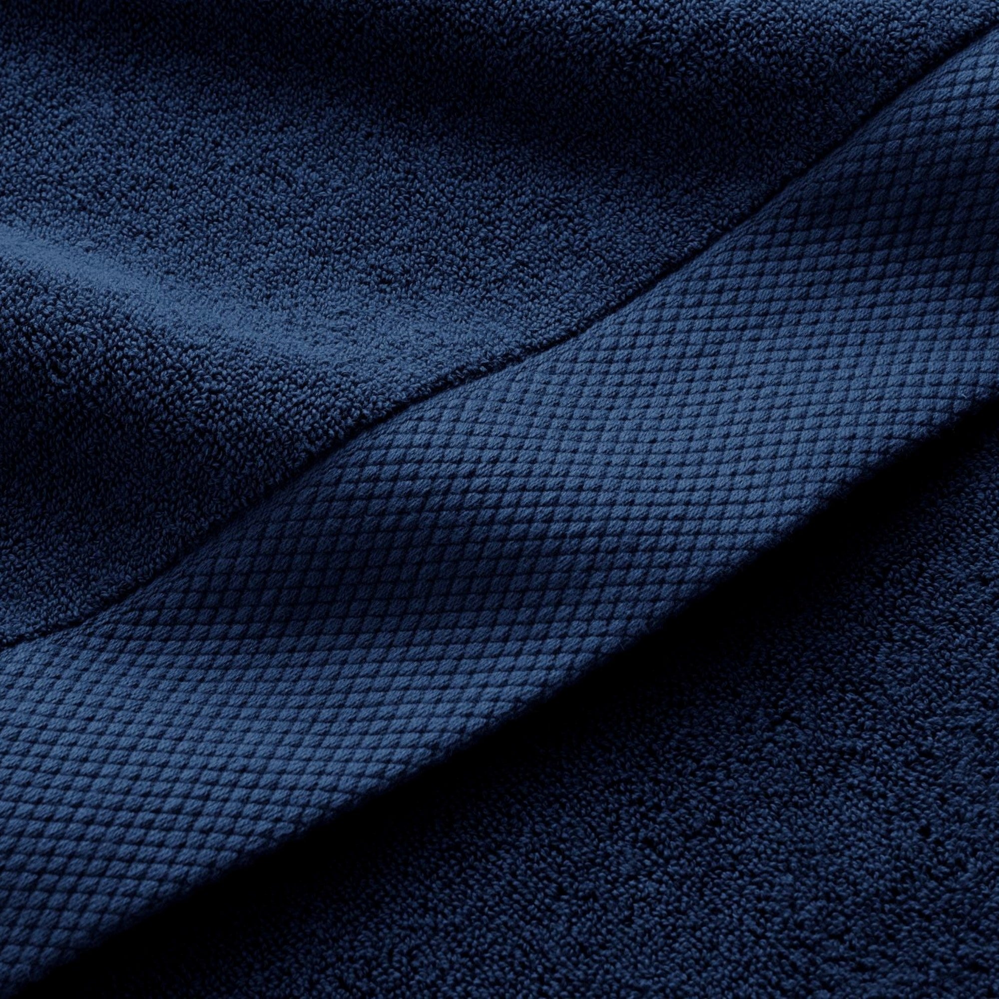 Luxe Bath Towels Collection in Navy Blue