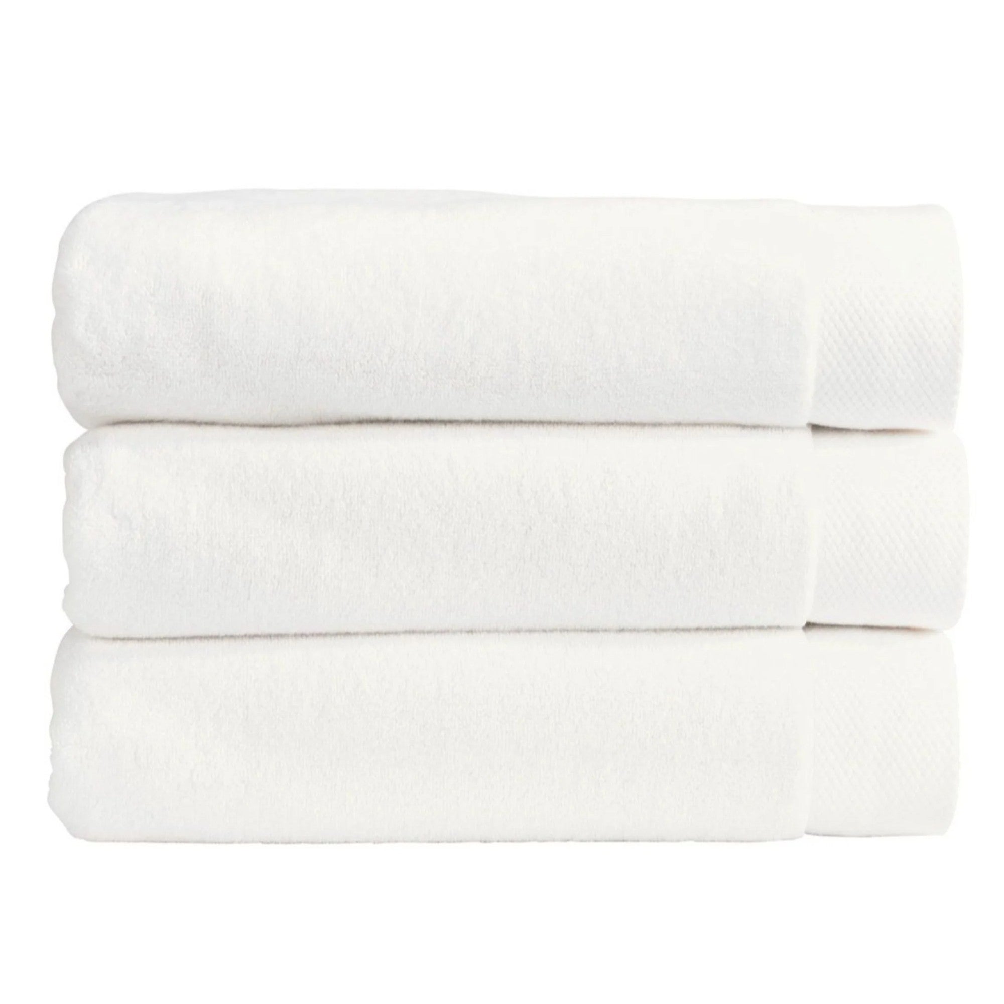 Christy "Luxe" Turkish Cotton Bath Towels in White