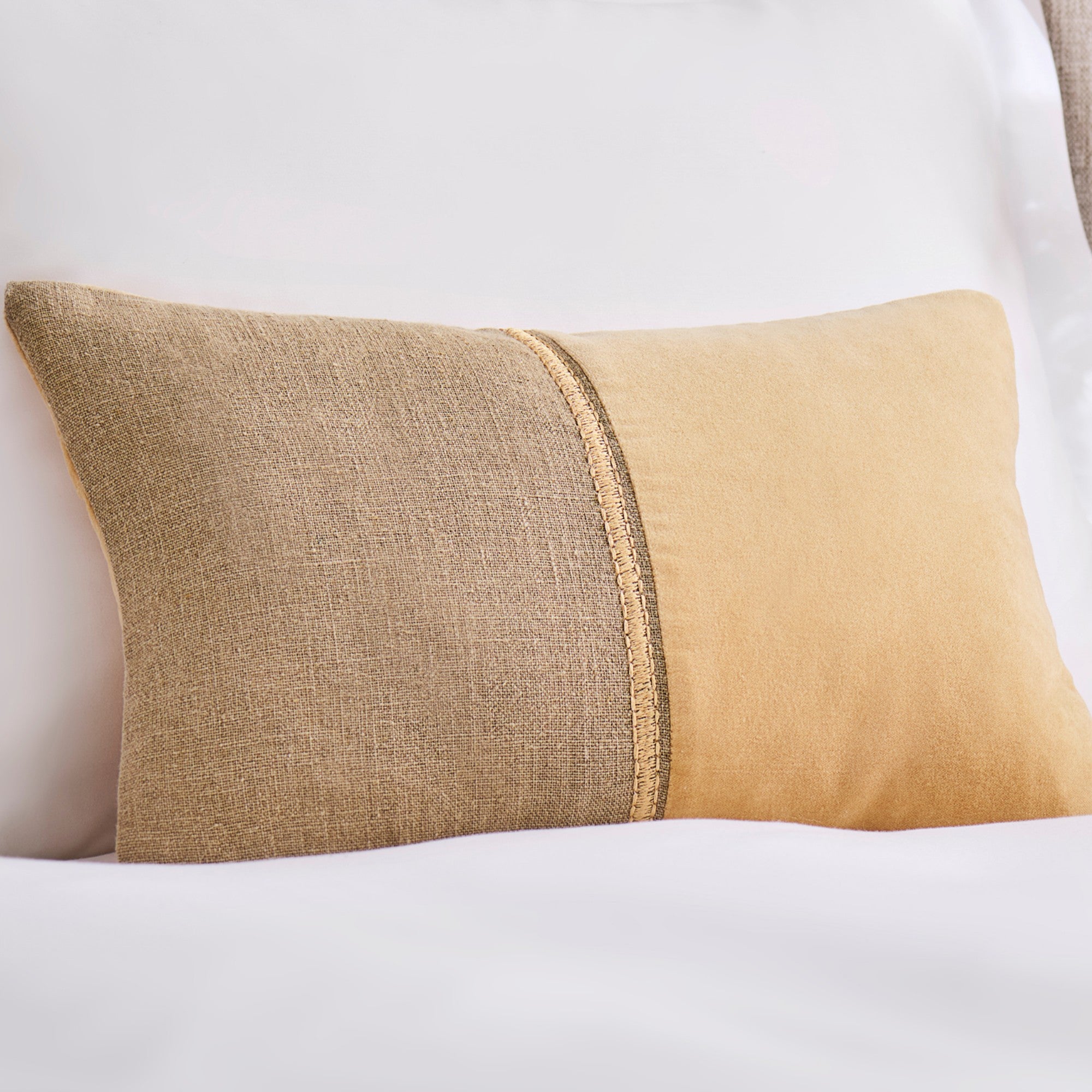 Menton Cushion Cover in Camel