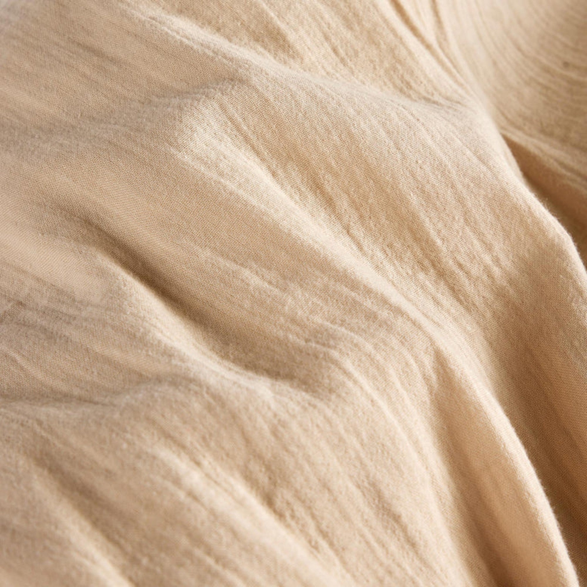 100% Organic Cotton Duvet Cover Set in Oat