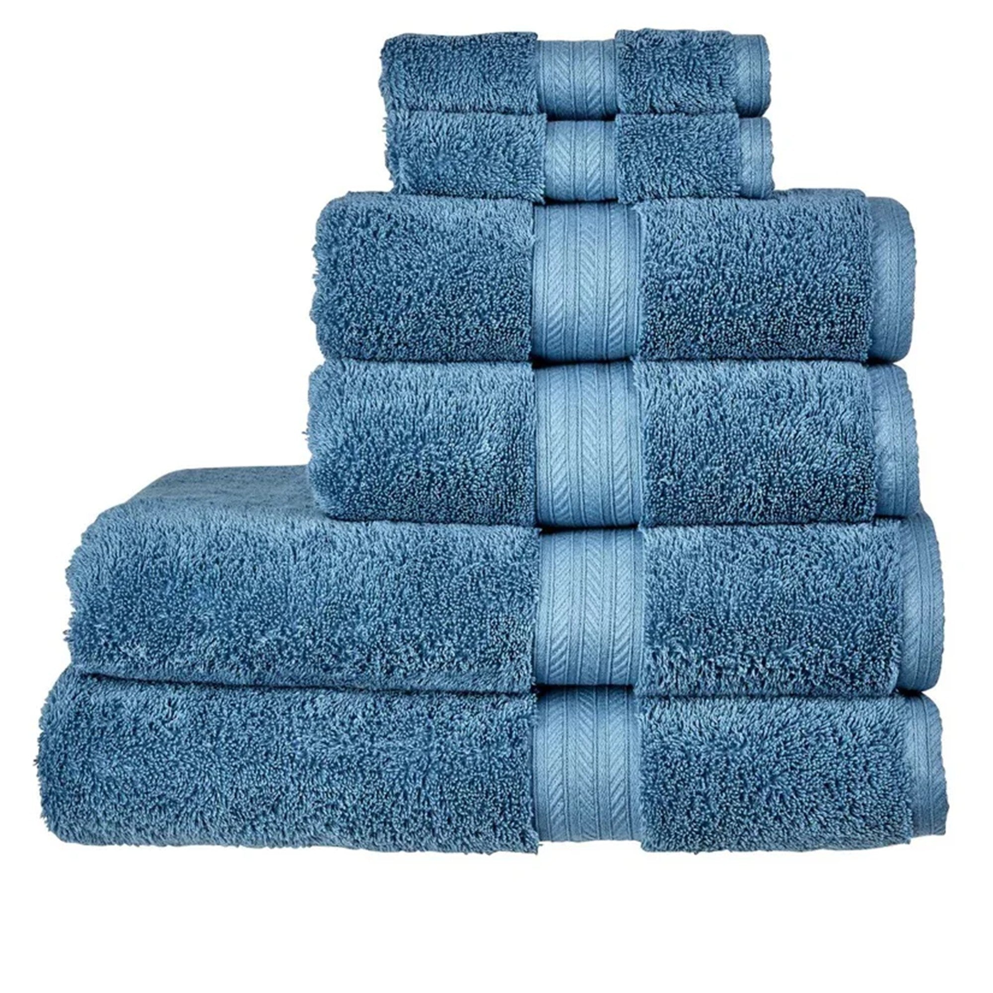 Christy "Renaissance" Egyptian Cotton Bath Towels Collection in Denim