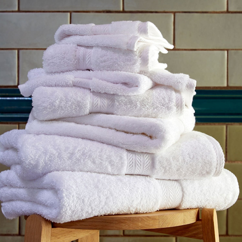 Christy "Renaissance" Egyptian Cotton Bath Towels Collection in White