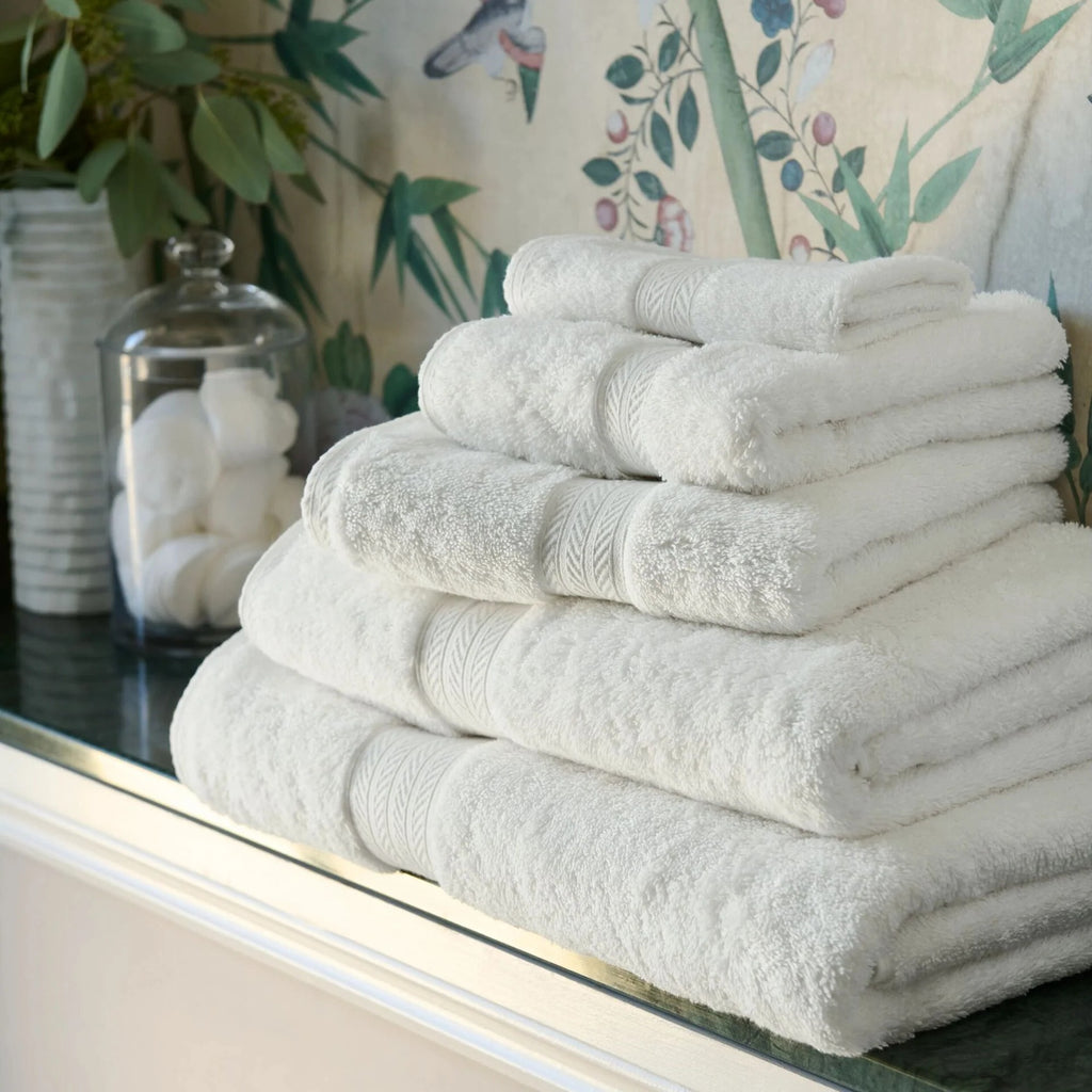 Christy "Renaissance" Egyptian Cotton Bath Towels Collection in White