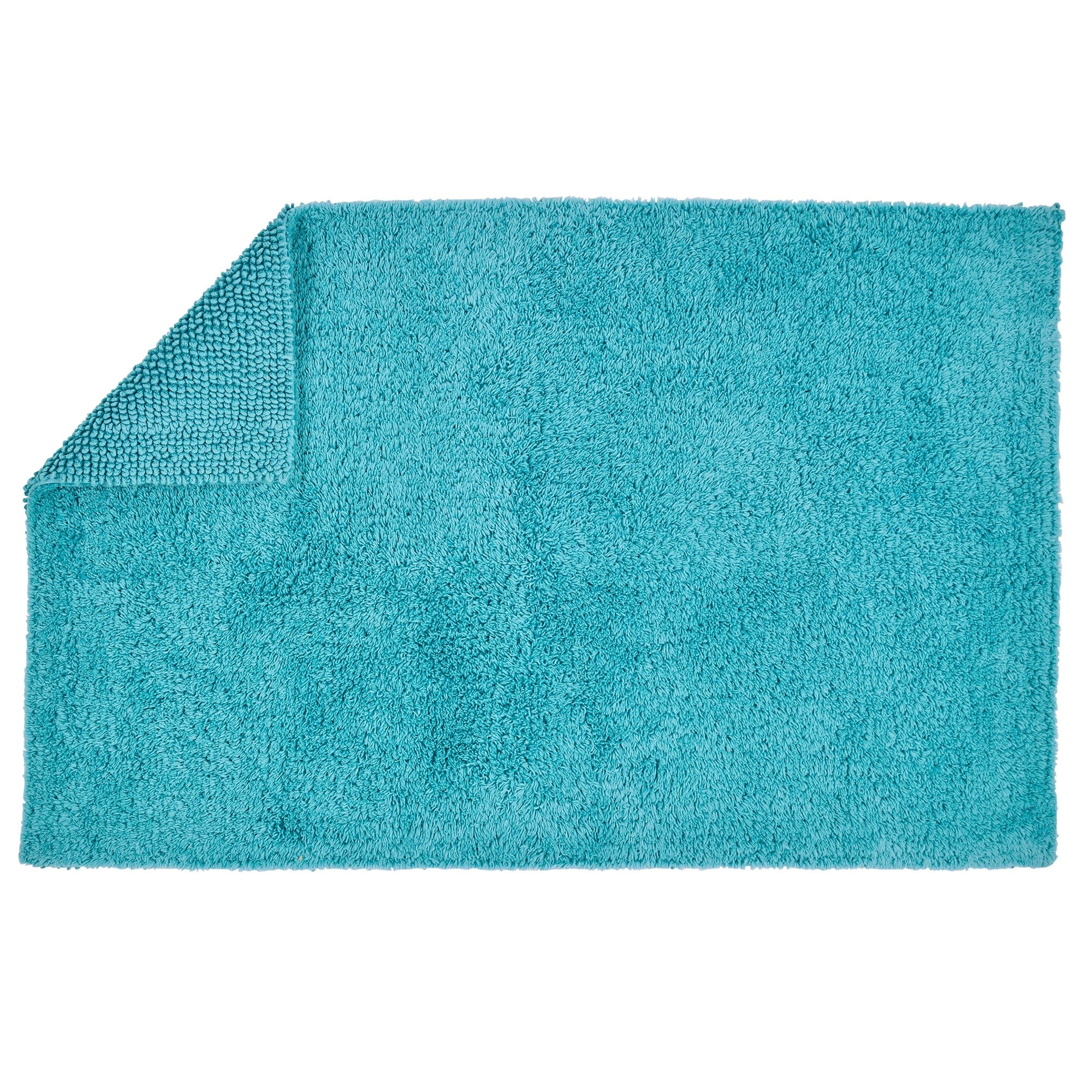 Christy "Reversible Bath Rug" in Lagoon