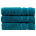 Christy "Signum" Combed Cotton Bath Towels Collection in Vivid Teal
