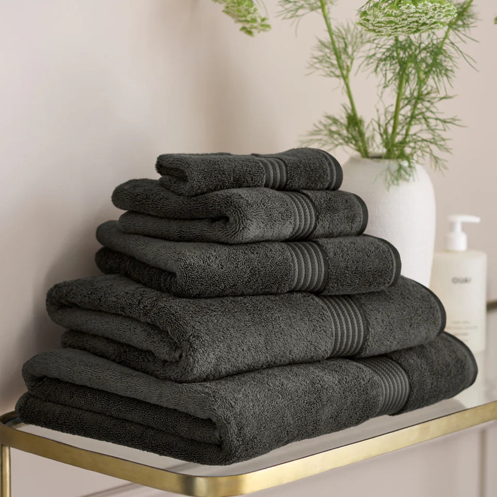 Christy "Supreme" Bath Towels & Mat Collection in Graphite