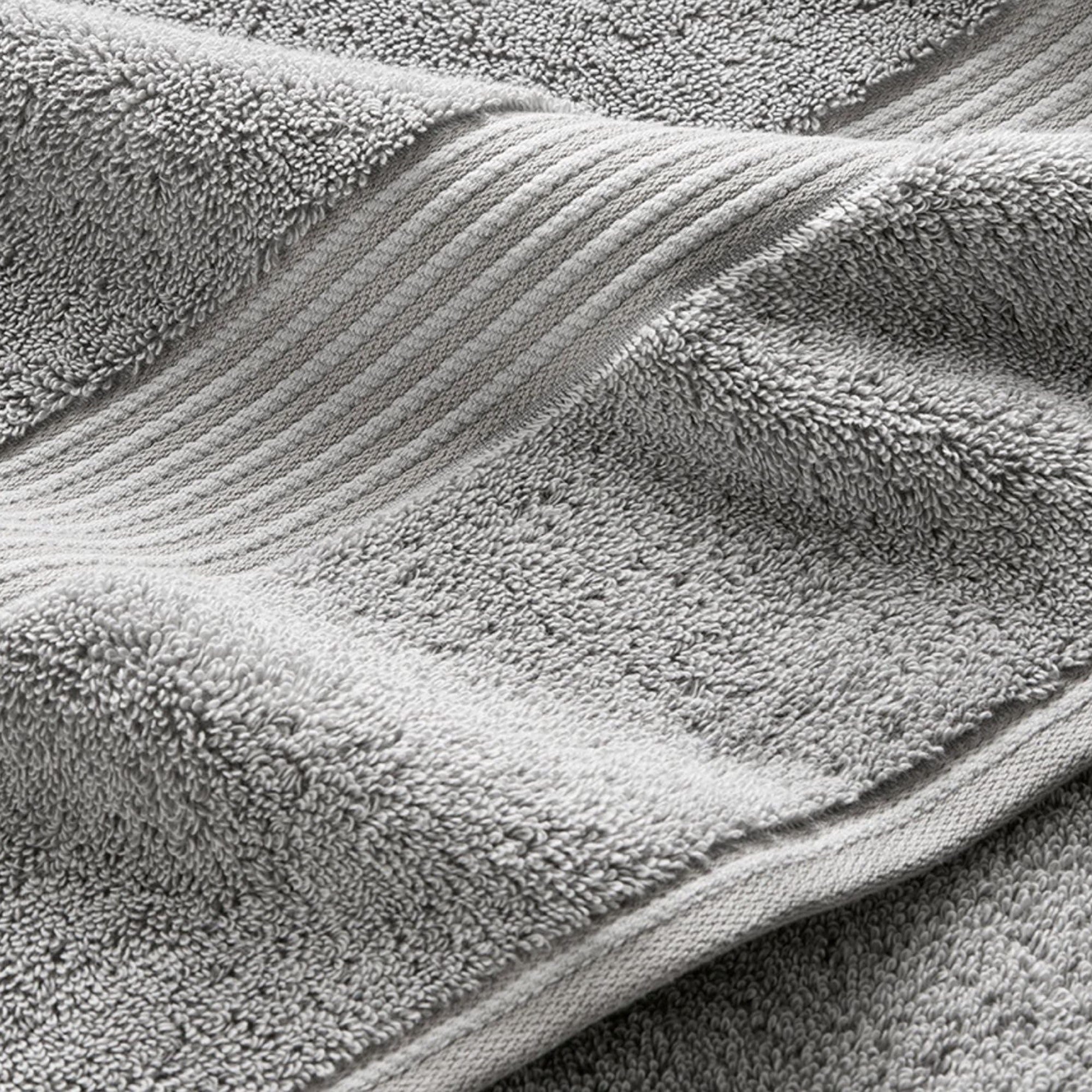Supreme Bath Towels & Mat Collection in Silver