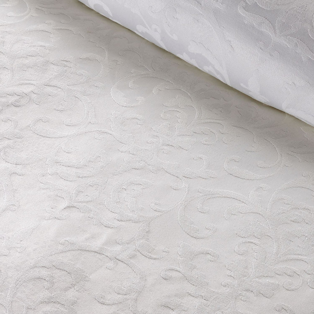 Venice Jacquard 11 Pcs Comforter Set in White