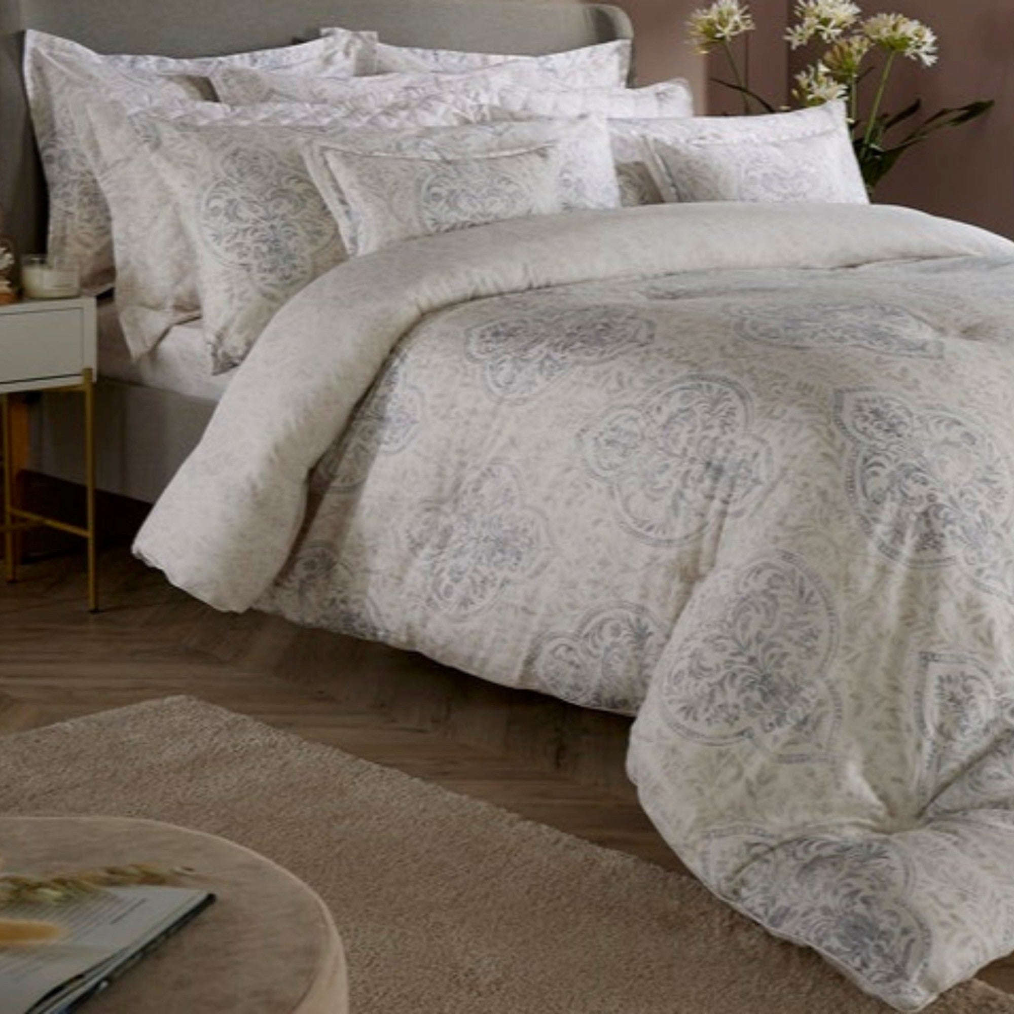 Christy "Verona" Duvet Cover Sets in Neutral