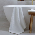 Christy "Waffle" Bath Towels Collection in White