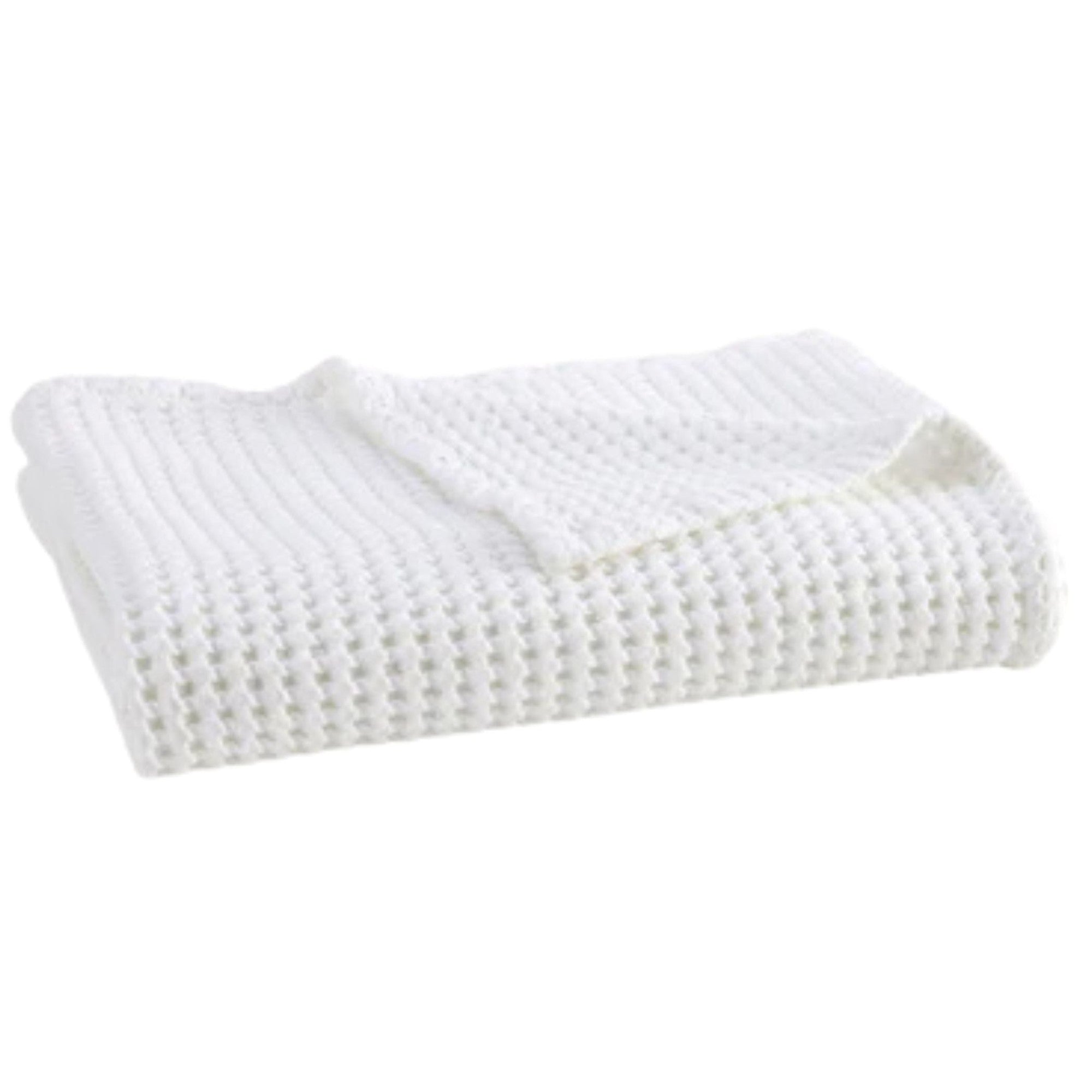 Christy "Waffle" Bath Towels Collection in White