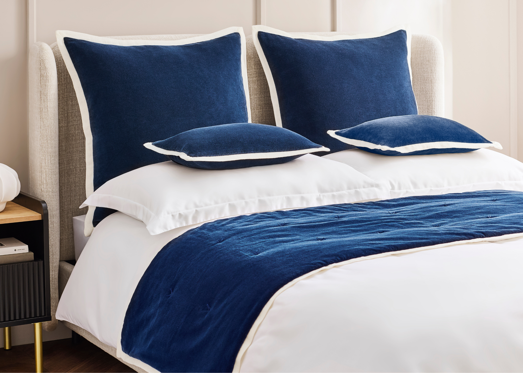 Christy "Eltham" Cushion Cover in Navy