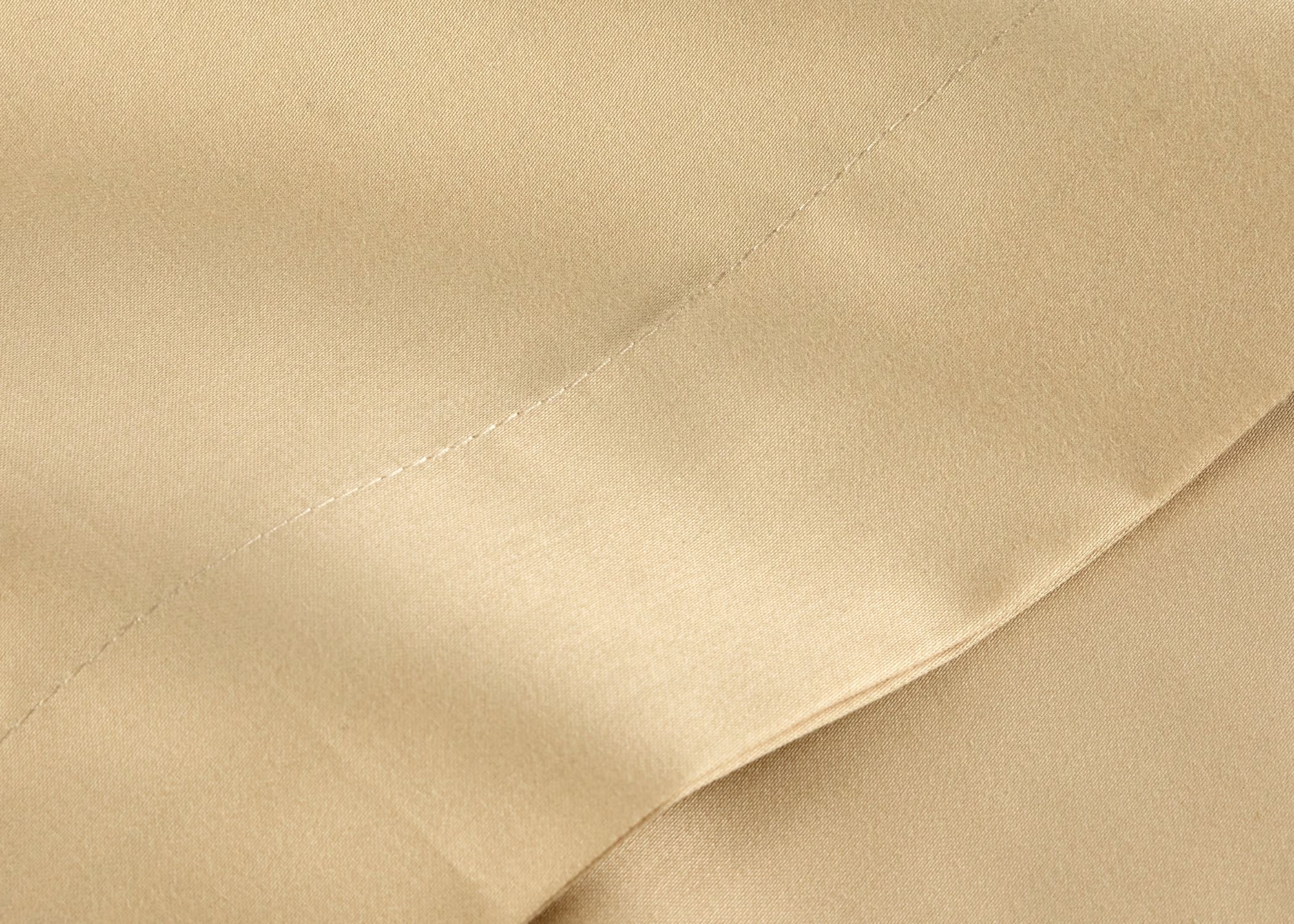 Christy "400 TC Sateen" Plain Dyed Sheets in Colour Soft Gold