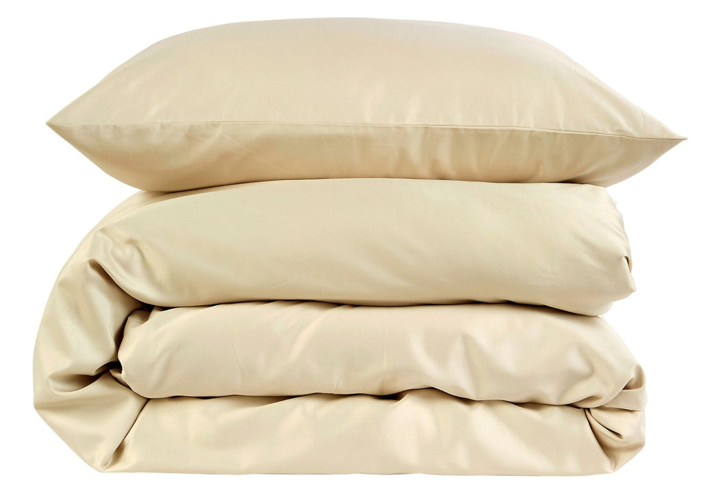 Christy "400 TC Sateen" Plain Dyed Sheets in Colour Soft Gold