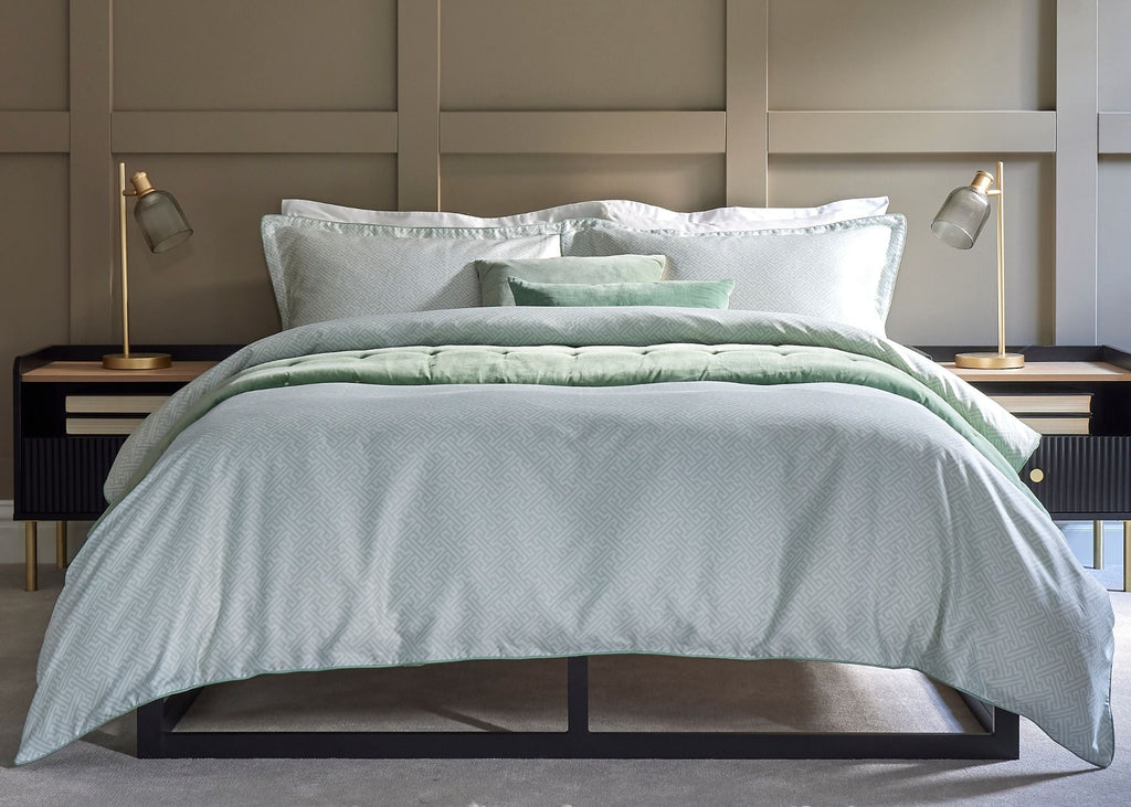 Christy "Hampton Geo" Comforter & Sheet Sets in Jade