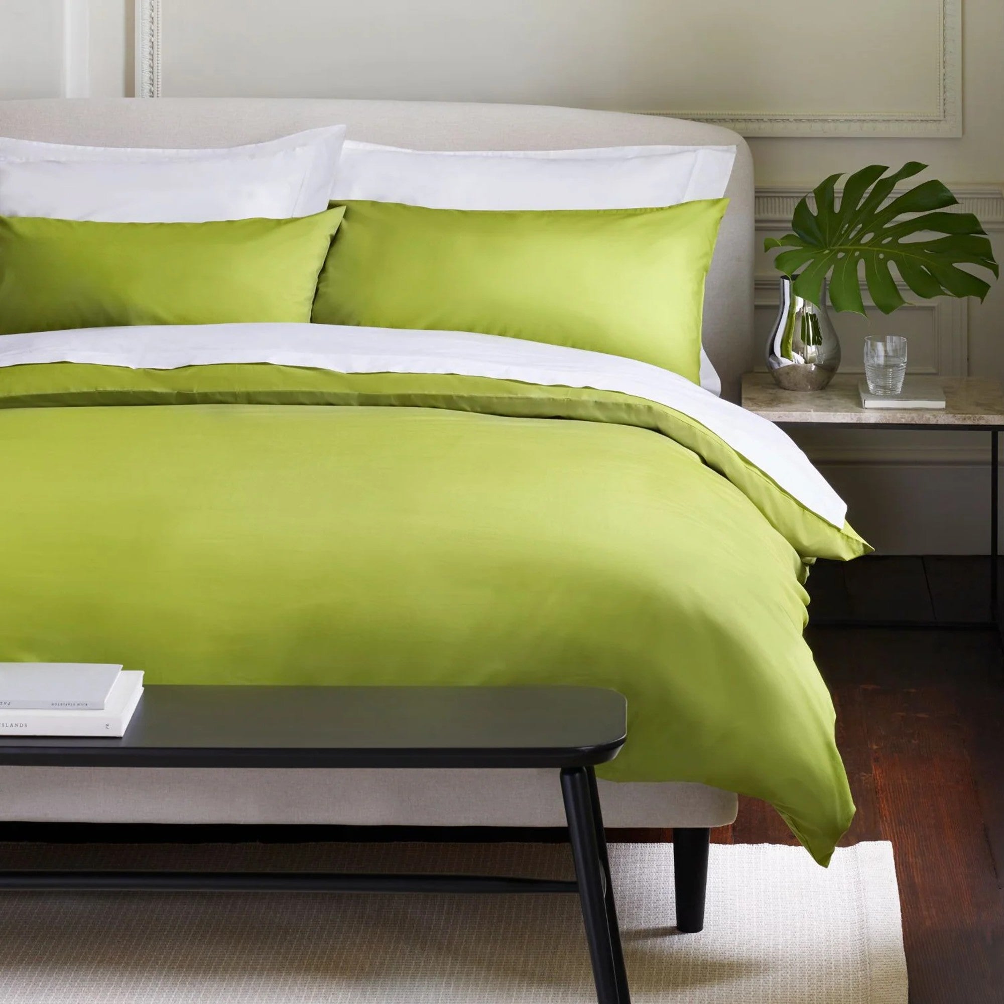 Jasper Conran "300 Thread Count Organic" Duvet Cover in Spinach