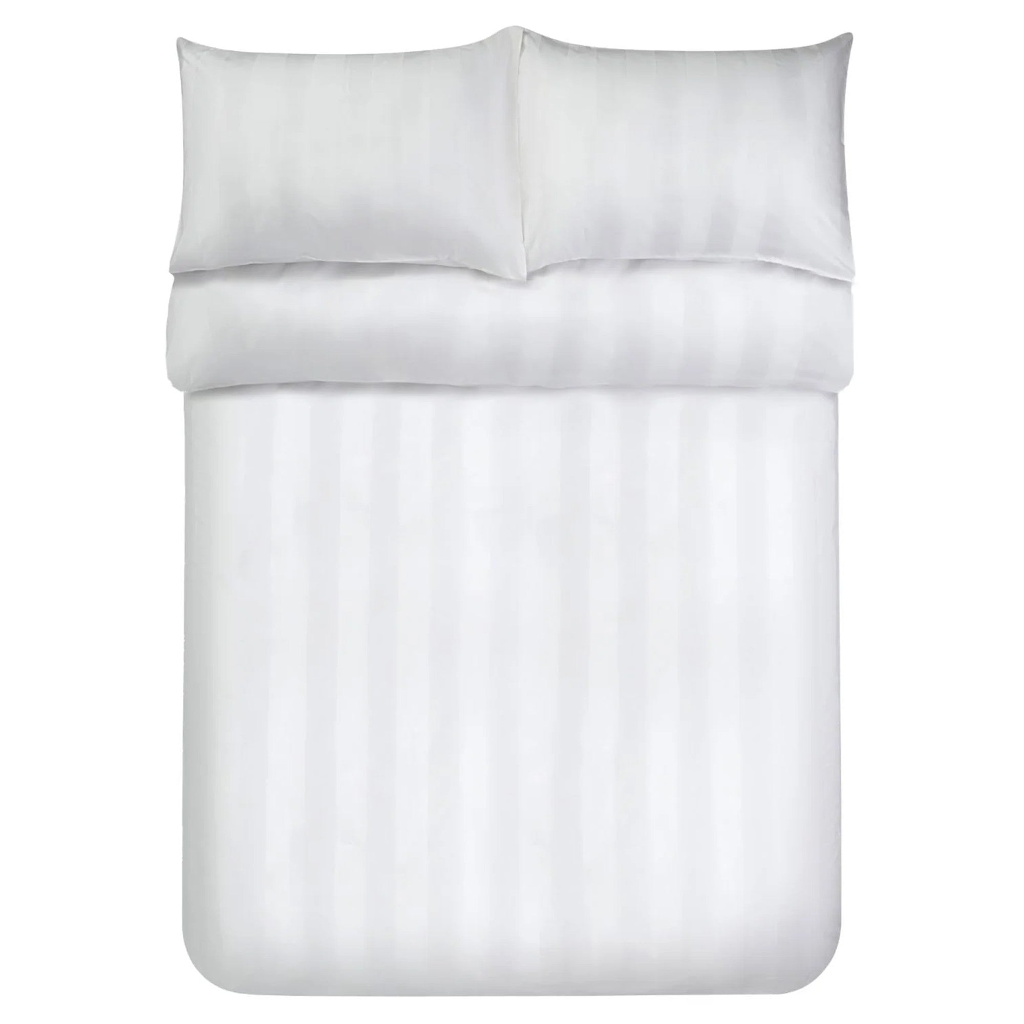 Jasper Conran "Satin Stripe" 500 Thread Count Duvet Cover in White