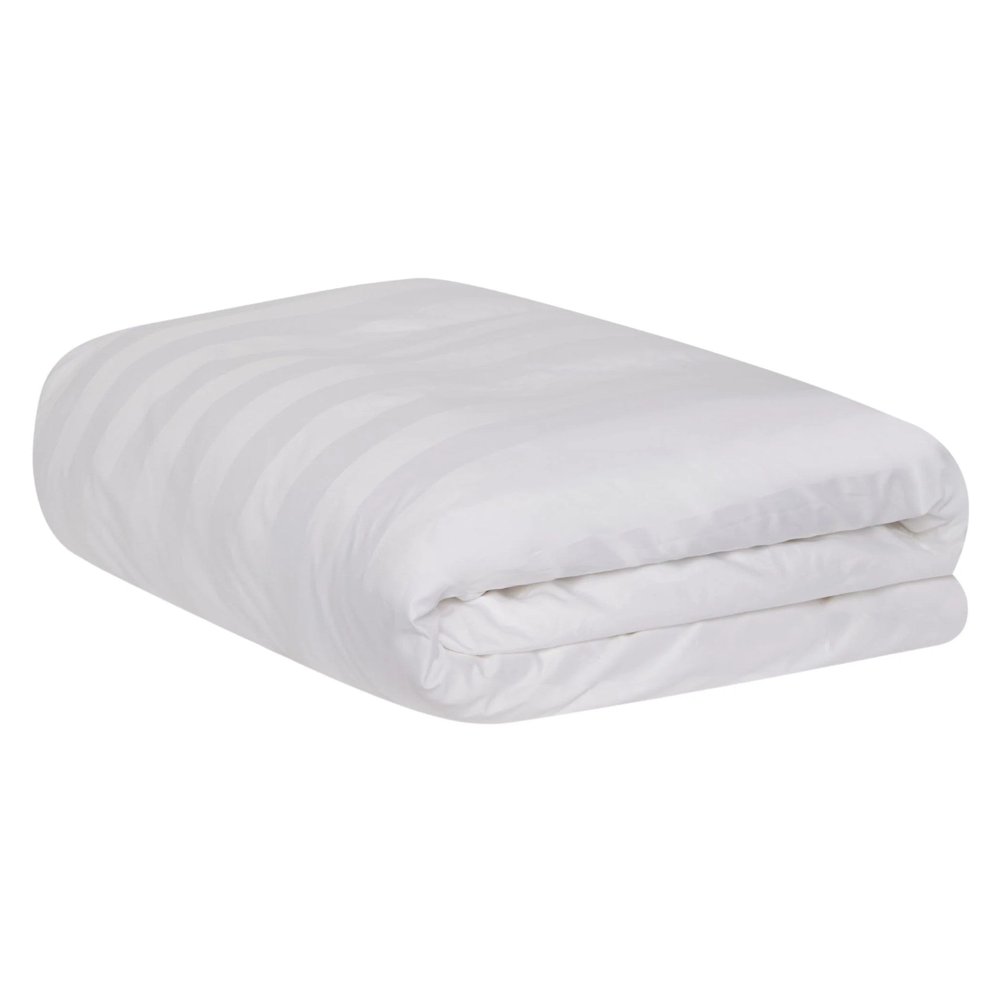 Jasper Conran "Satin Stripe" 500 Thread Count Duvet Cover in White