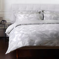 Jasper Conran "Abstract Leaf" Duvet Cover Set in Melange Grey