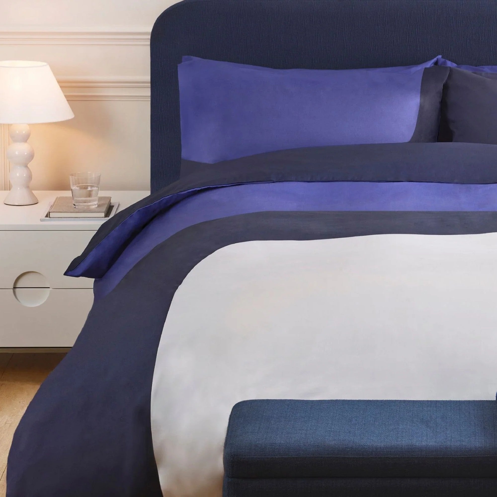 Jasper Conran "Colour Block" Duvet Cover Set in Blue
