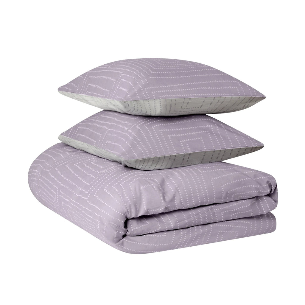 Jasper Conran "Dot to Dot" Jacquard Duvet Cover Set in Lavender