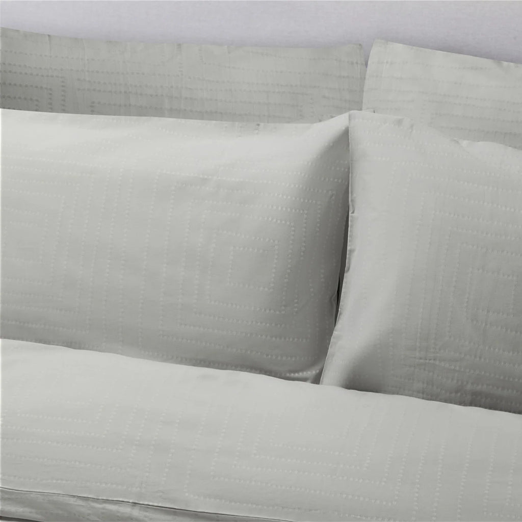 Jasper Conran "Dot to Dot" Jacquard Duvet Cover Set in Lunar Grey