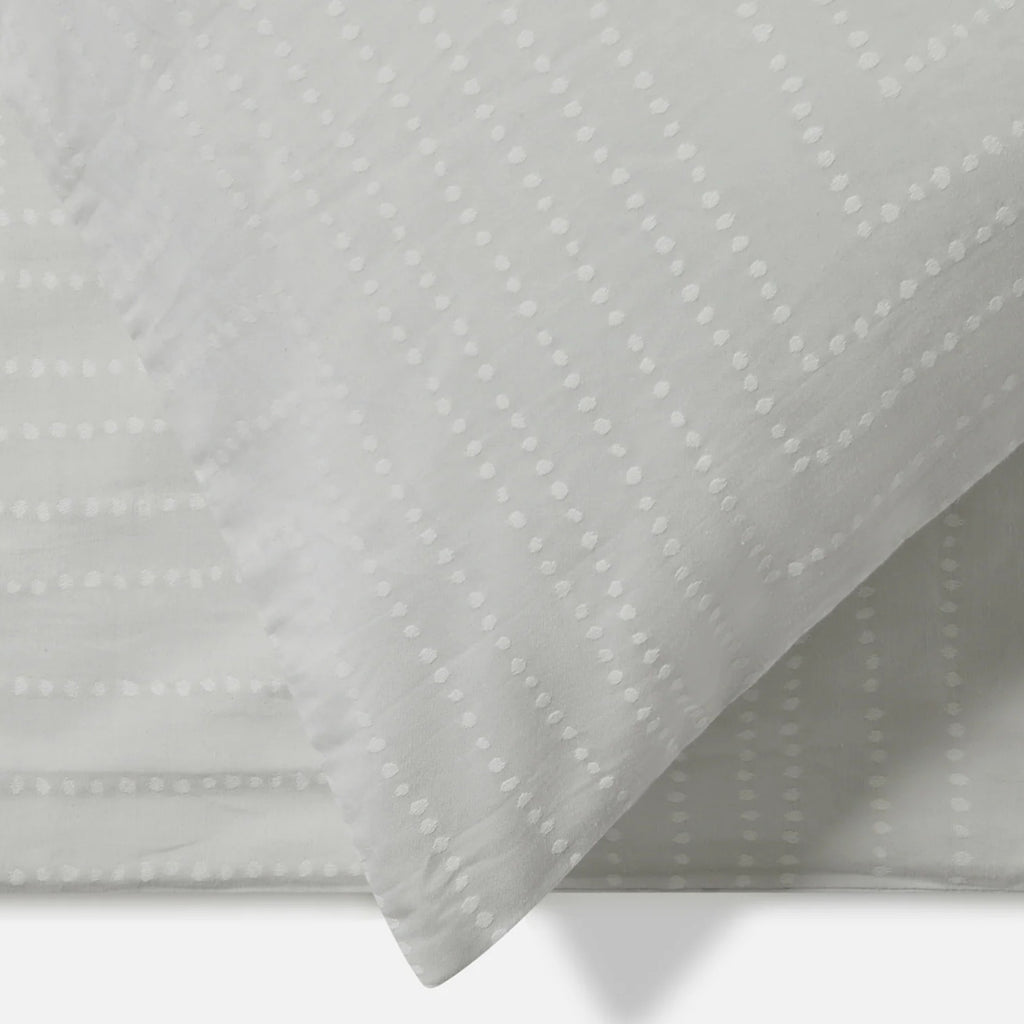 Jasper Conran "Dot to Dot" Jacquard Duvet Cover Set in Lunar Grey