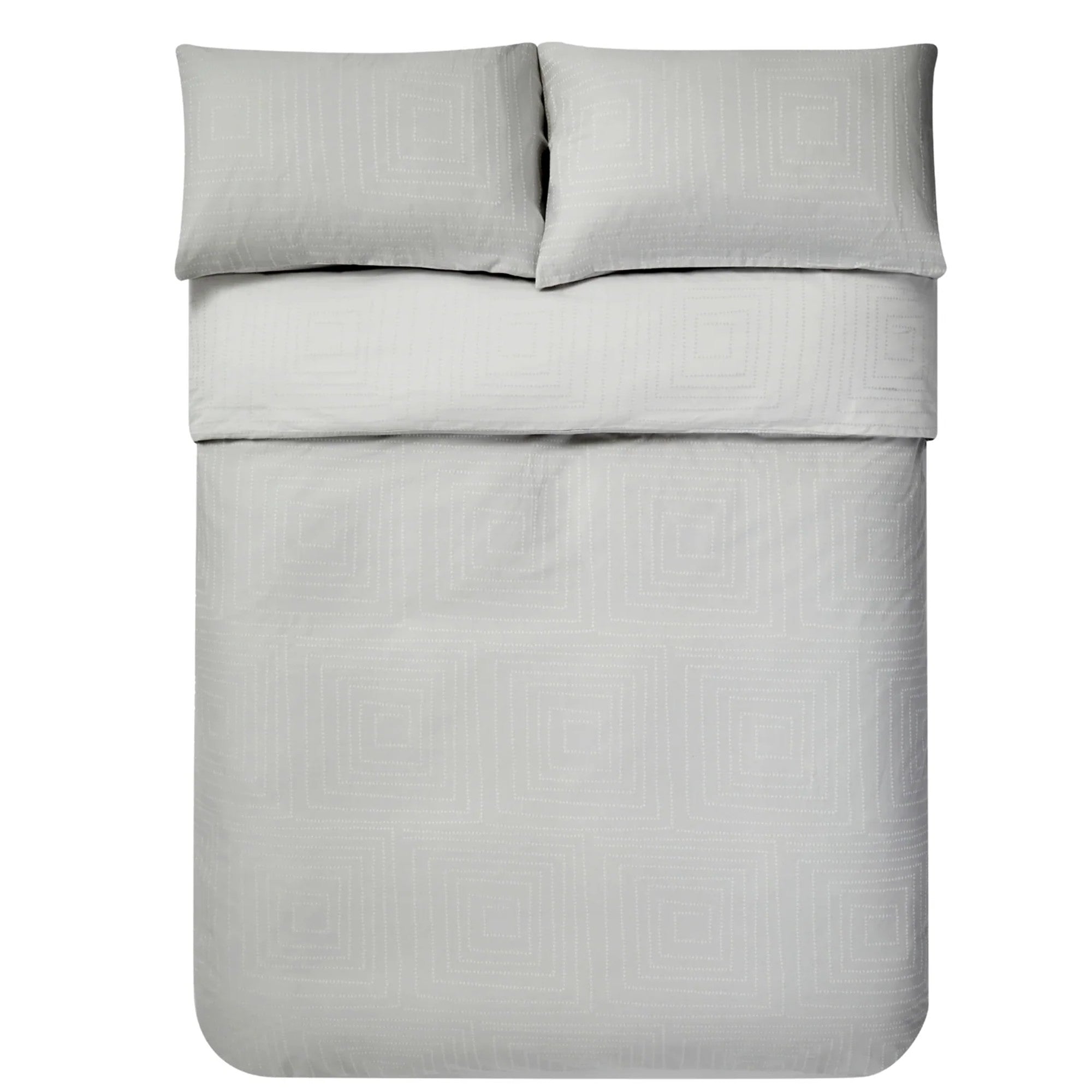 Jasper Conran "Dot to Dot" Jacquard Duvet Cover Set in Lunar Grey