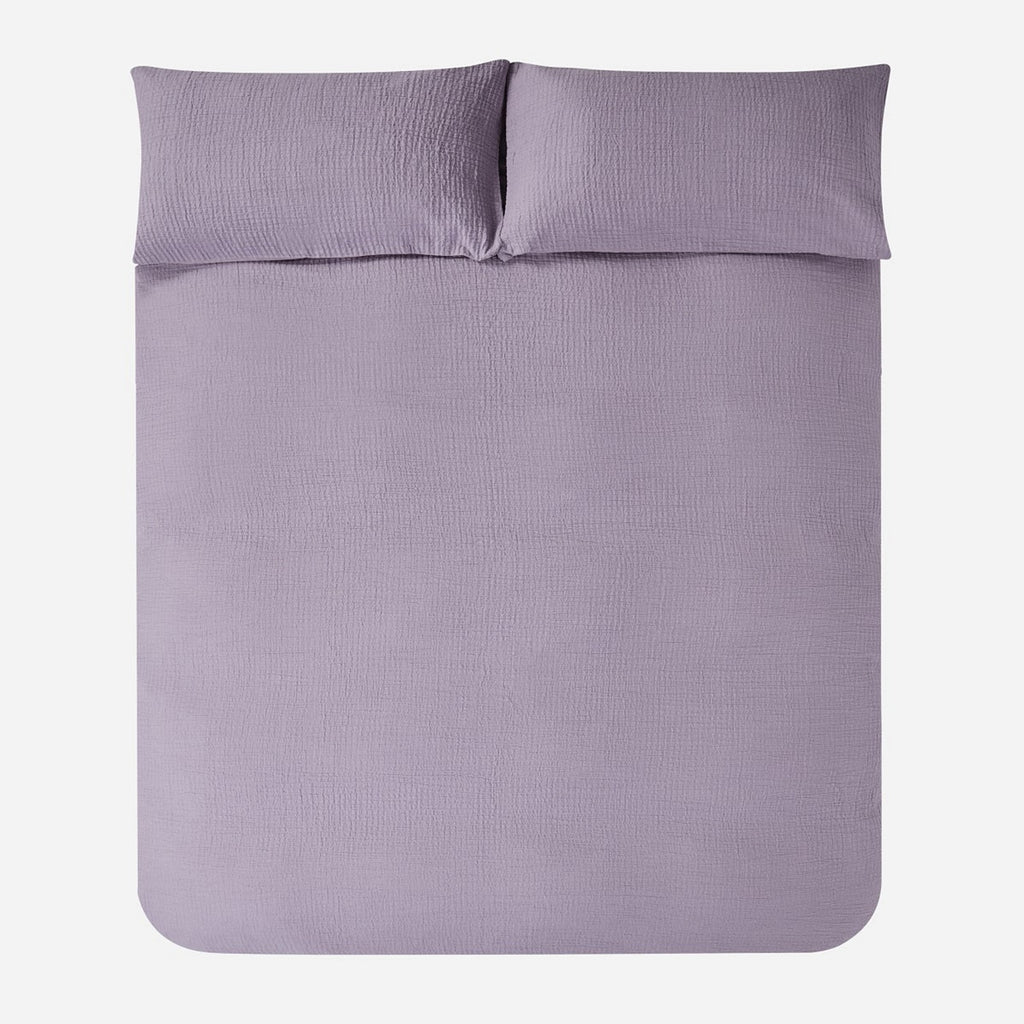 Jasper Conran "Double Weave" Duvet Cover Set in Lavender Grey