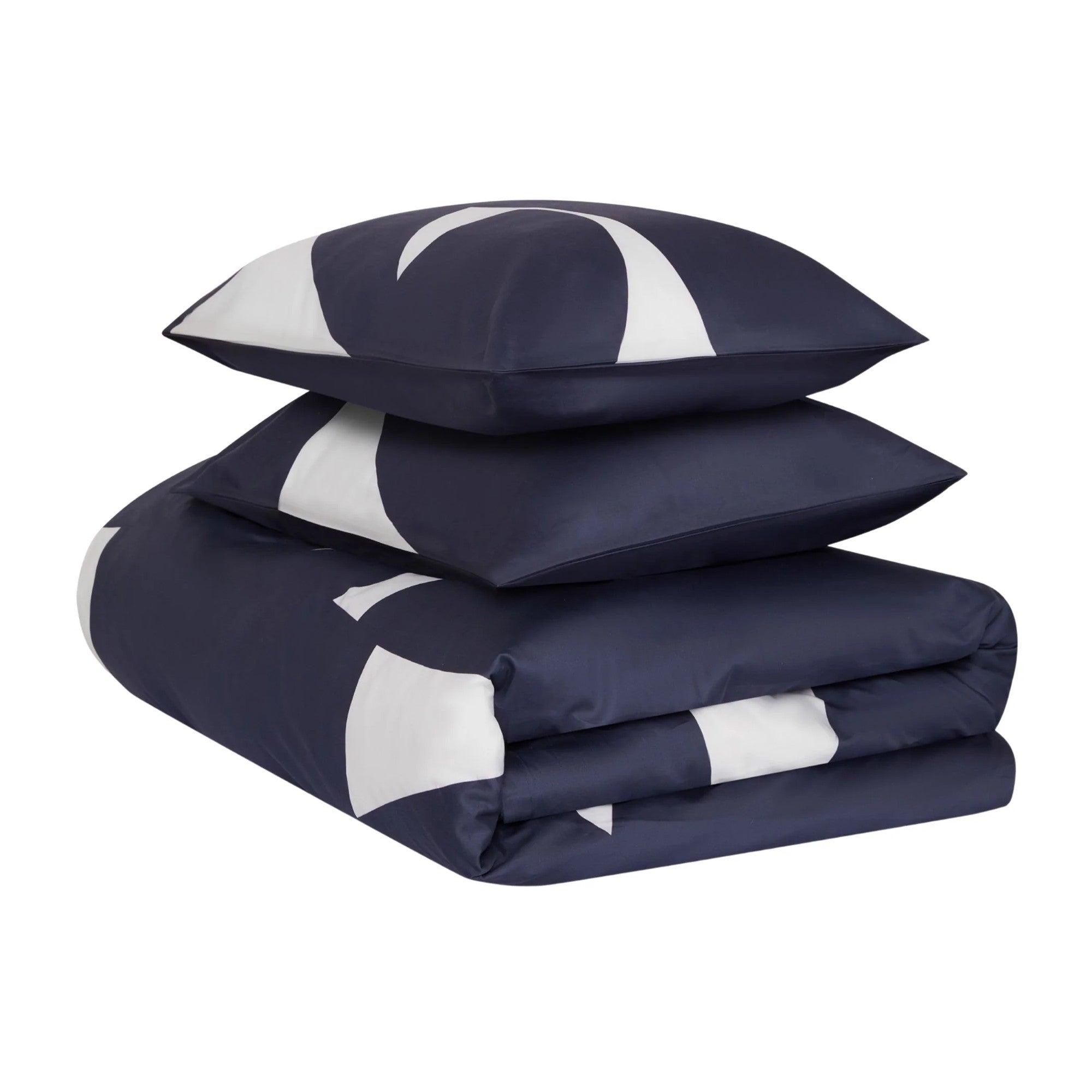 Jasper Conran "Graphic Print" 300TC Duvet Cover Set in Mid Blue