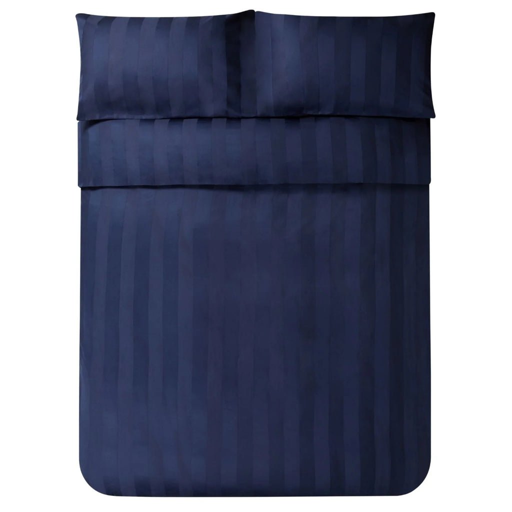 Jasper Conran "Satin Stripe" 500 Thread Count Duvet Cover in Navy
