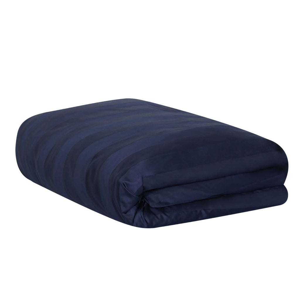 Jasper Conran "Satin Stripe" 500 Thread Count Duvet Cover in Navy