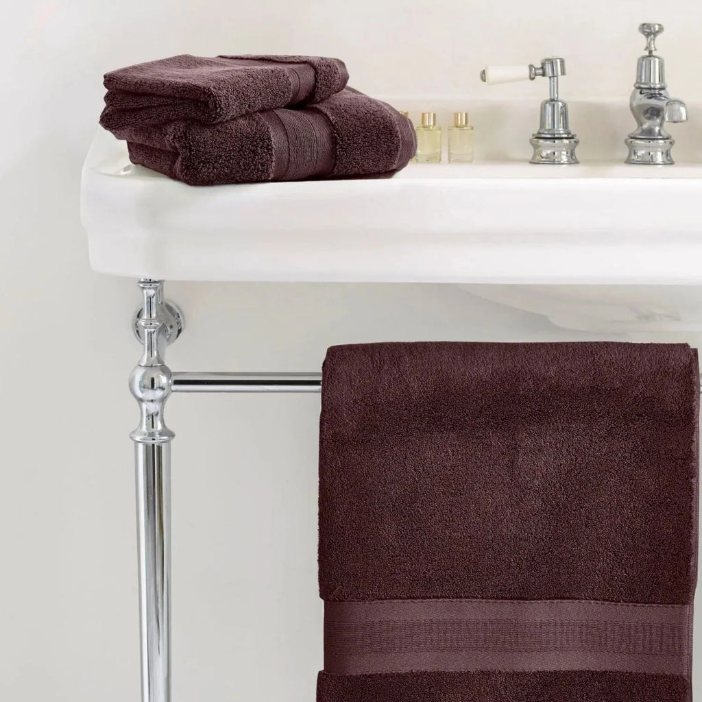 Jasper Conran "Zero Twist Cotton" Bath Towels Collection in Chocolate