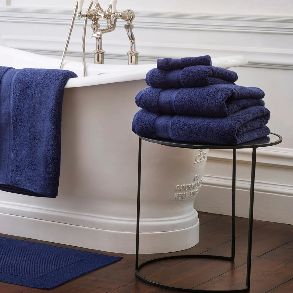 Jasper Conran "Zero Twist Cotton" Bath Towels Collection in Navy