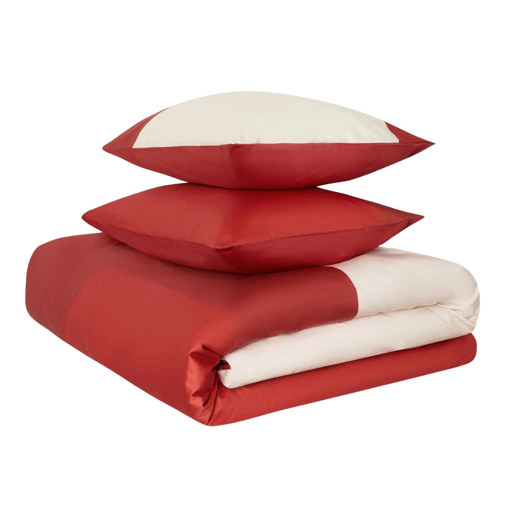 Jasper Conran "Colour Block" Duvet Cover Set in Red