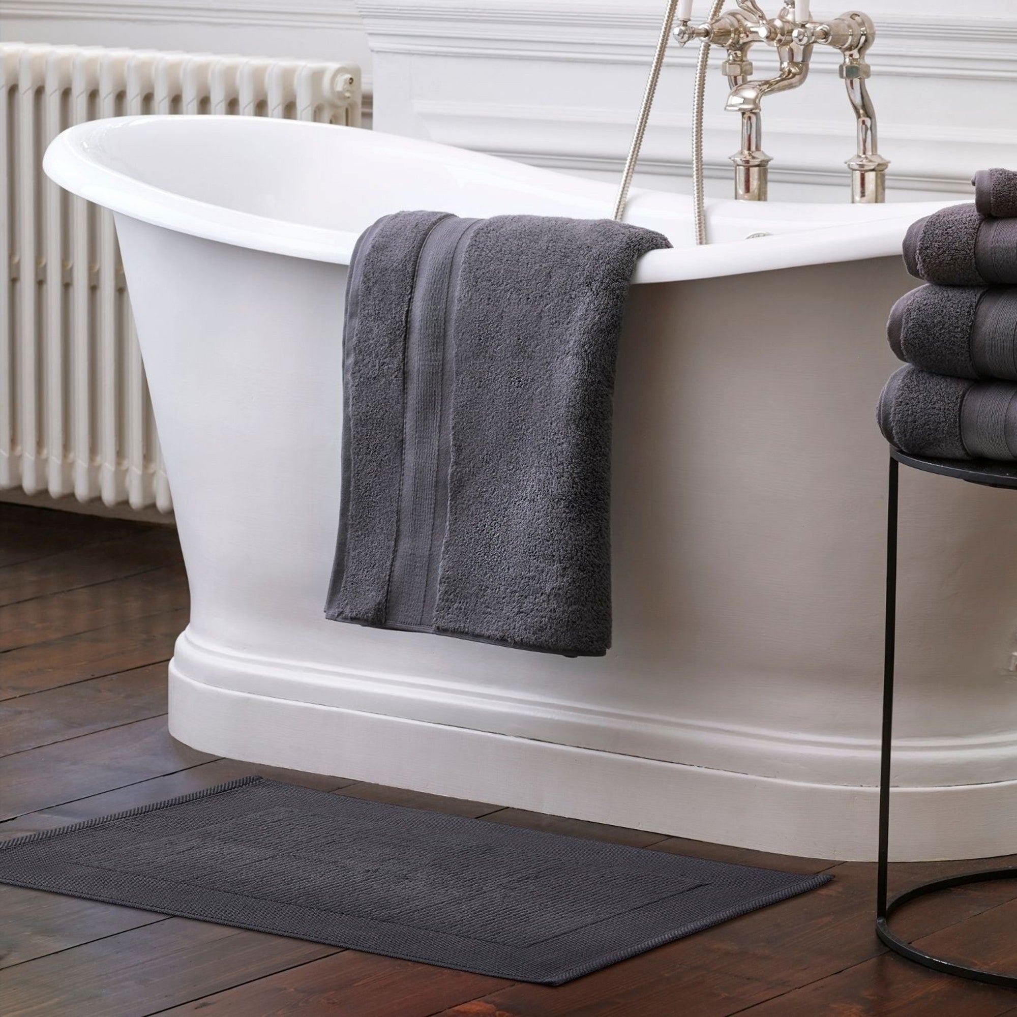 Jasper Conran "Cotton Bath Mat" in Charcoal