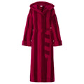 Jasper Conran "Stripe Hooded Robe" in Burgundy