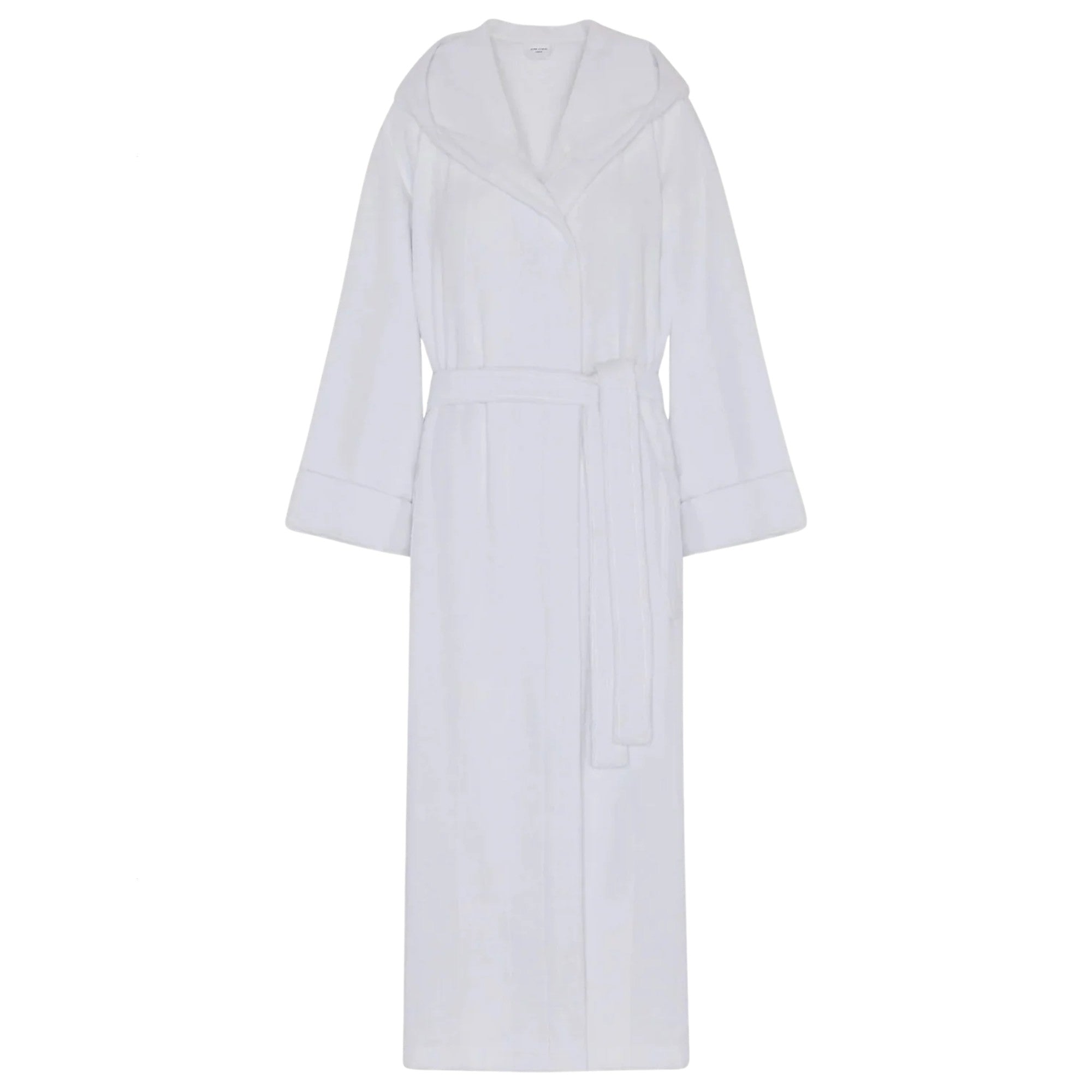Jasper Conran "Stripe Hooded Robe" in White