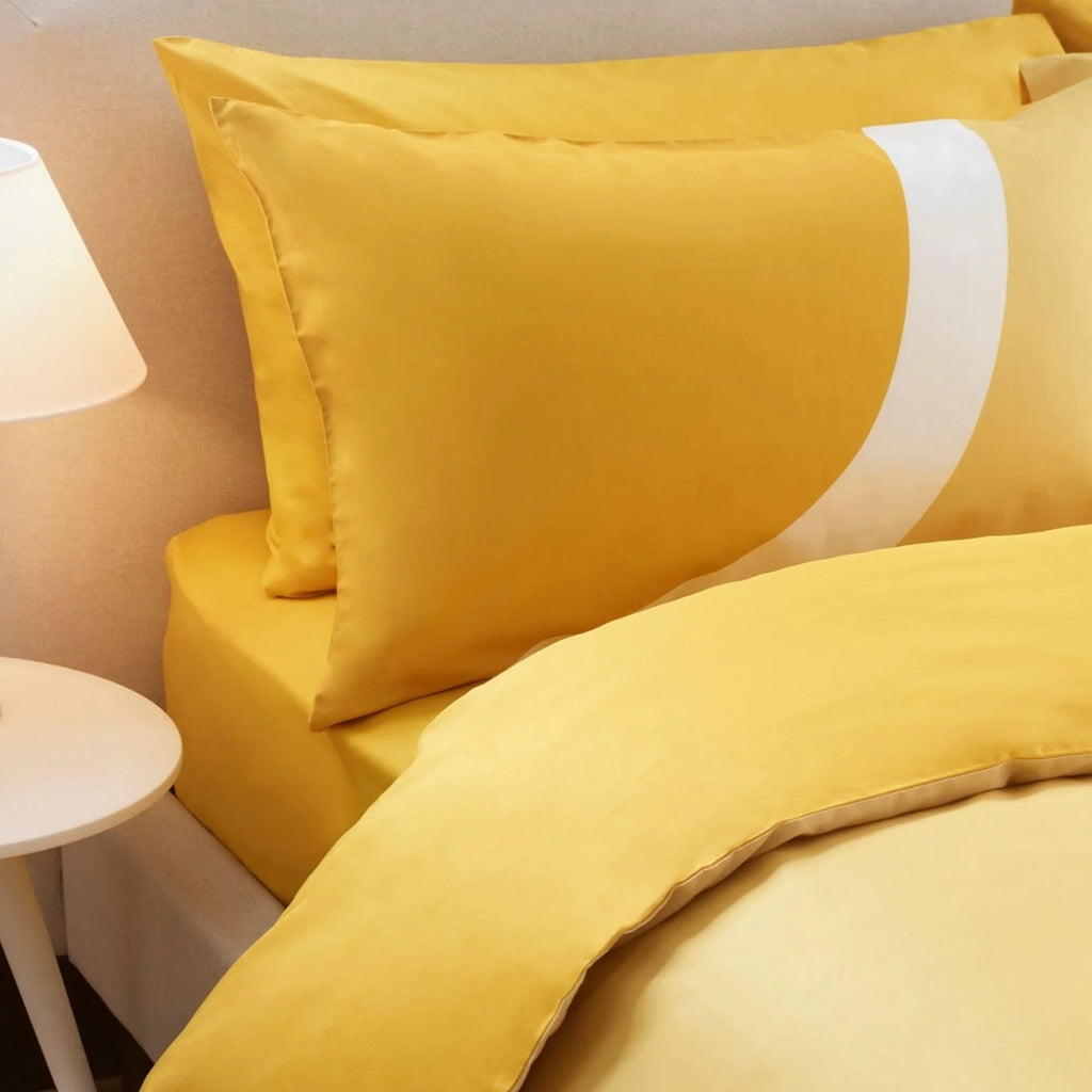 Jasper Conran "Wave - Bamboo" Duvet Cover Set in Yellow