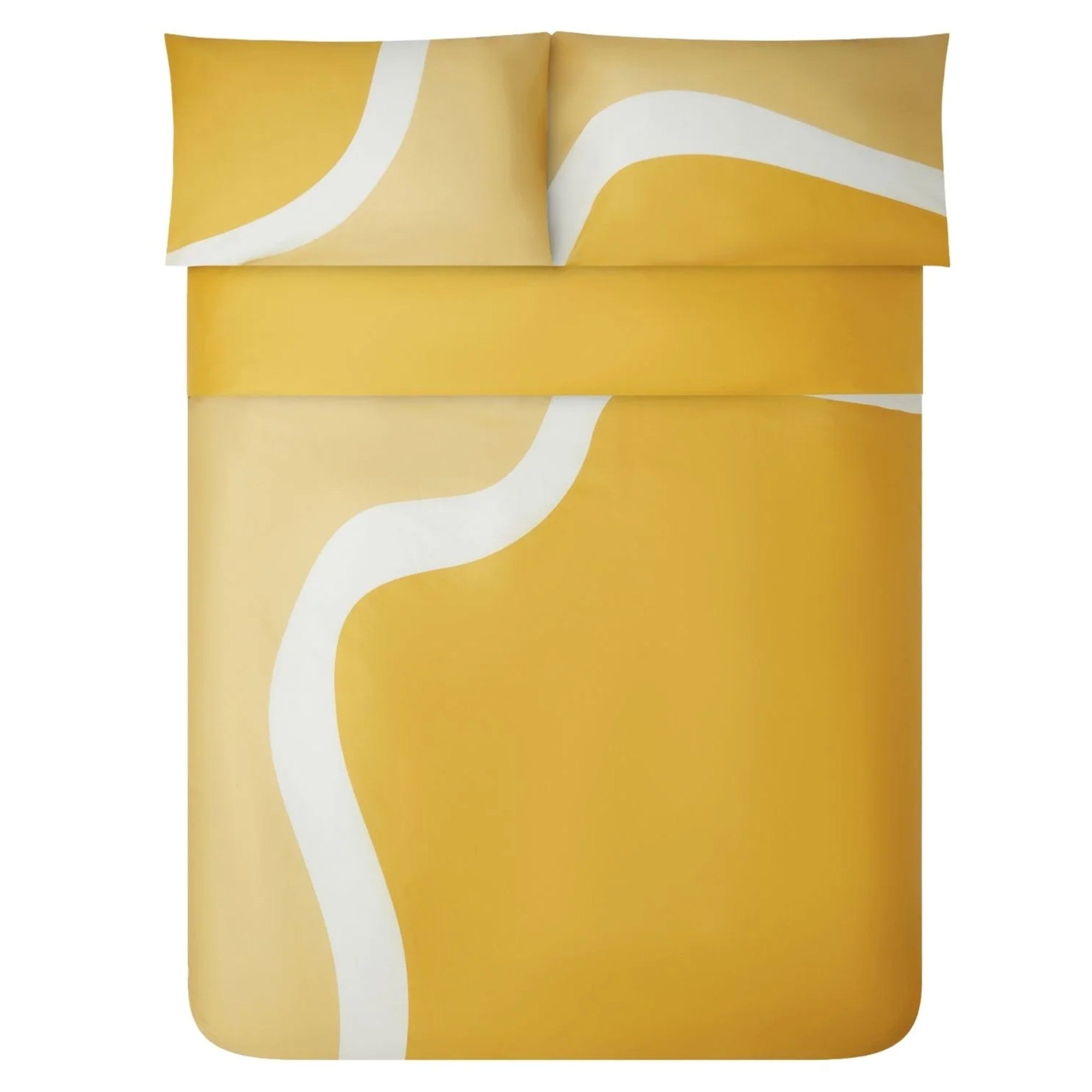 Jasper Conran "Wave - Bamboo" Duvet Cover Set in Yellow