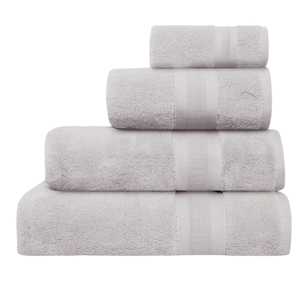 Jasper Conran "Zero Twist Cotton" Bath Towels Collection in Pearl Grey