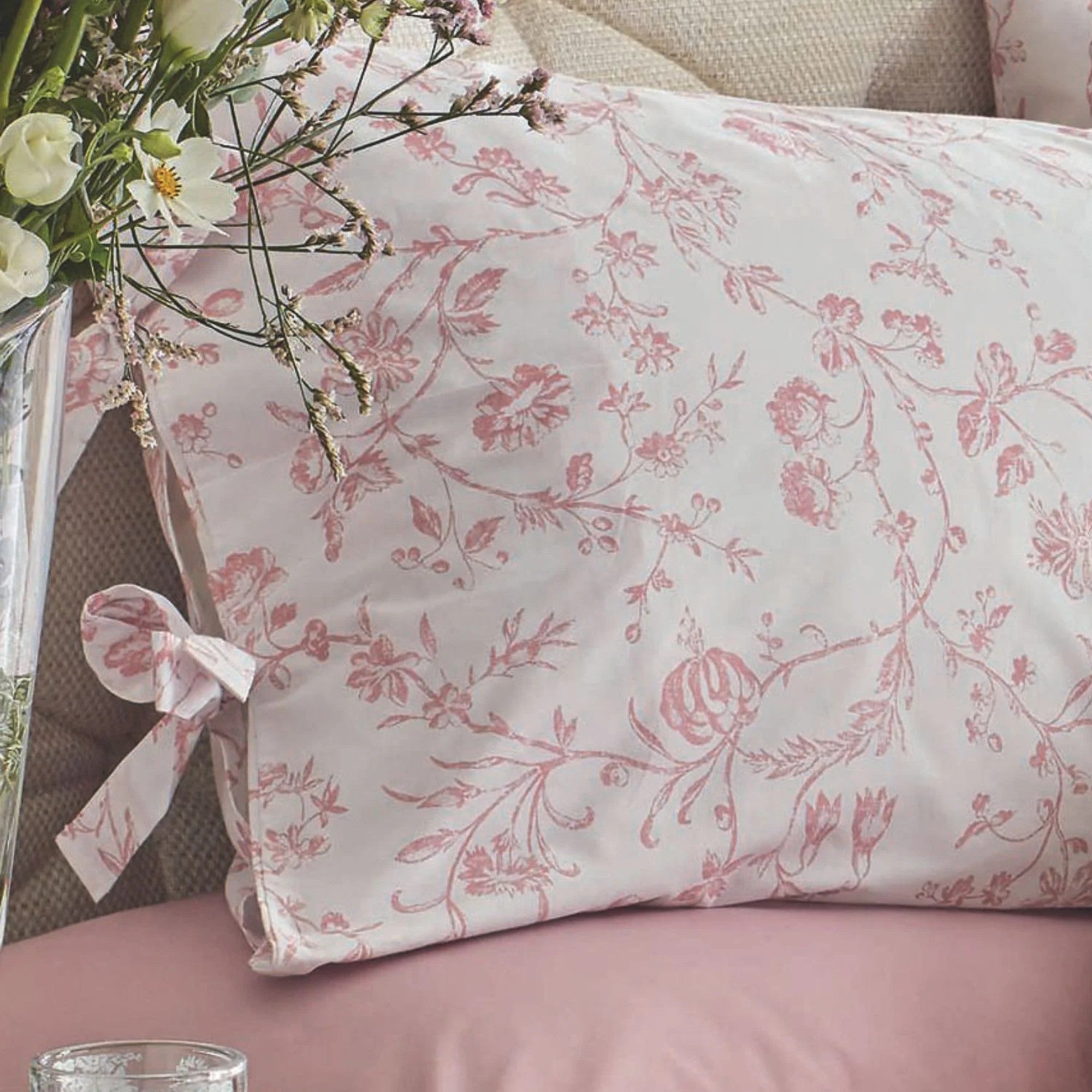 Laura Ashley "Aria" Duvet Cover Set in Blush