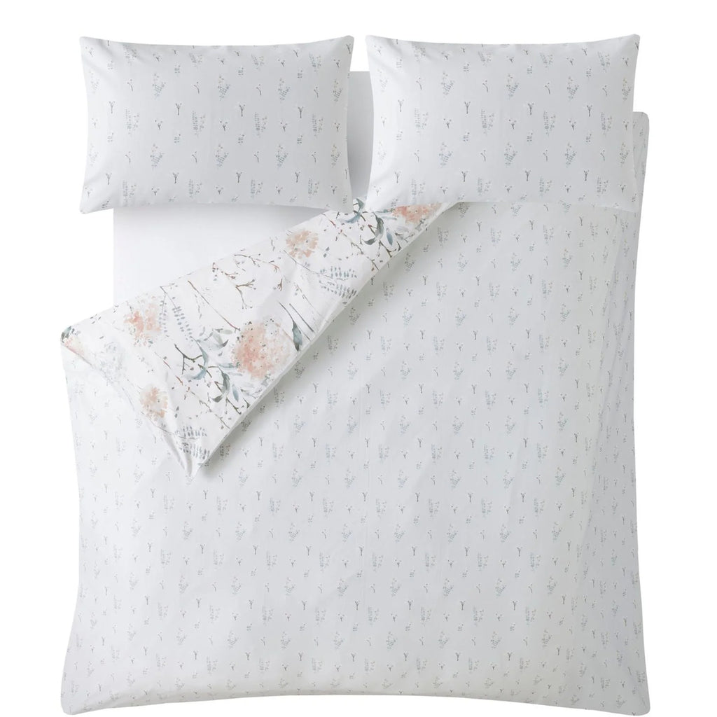 Laura Ashley "Pallington Bloom" Duvet Cover Set in Plaster Pink